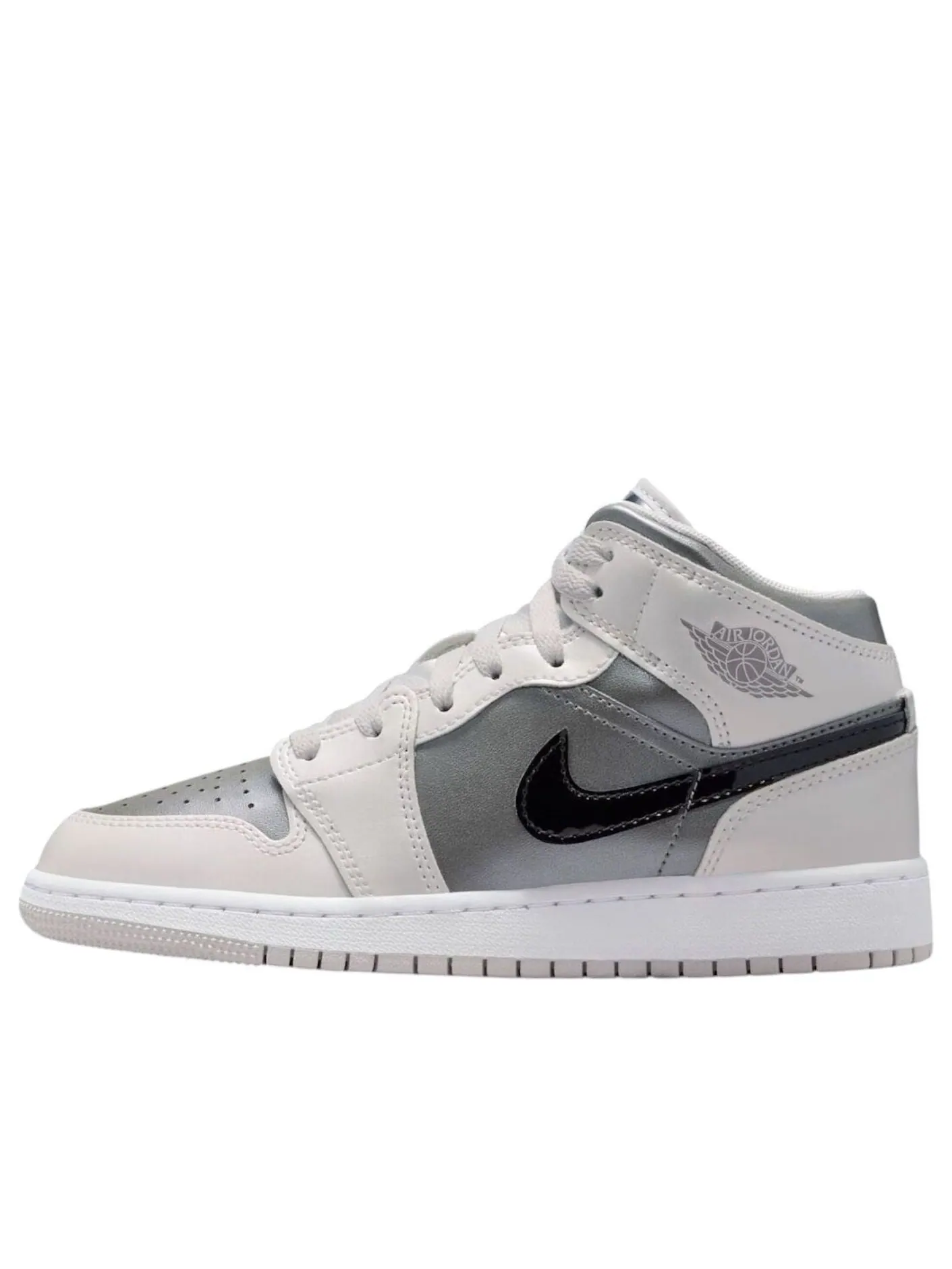 Кроссовки (GS) Air Jordan 1 Mid 'Inspired By the Greatest' — изображение 1 из 6, серый