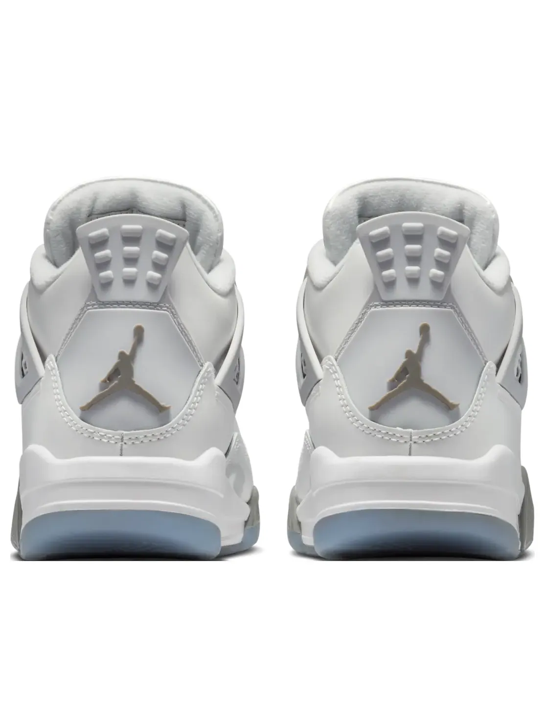 Кроссовки (GS) Air Jordan 4 Retro 'Photon Dust Blue Chill' — изображение 5 из 7, серый