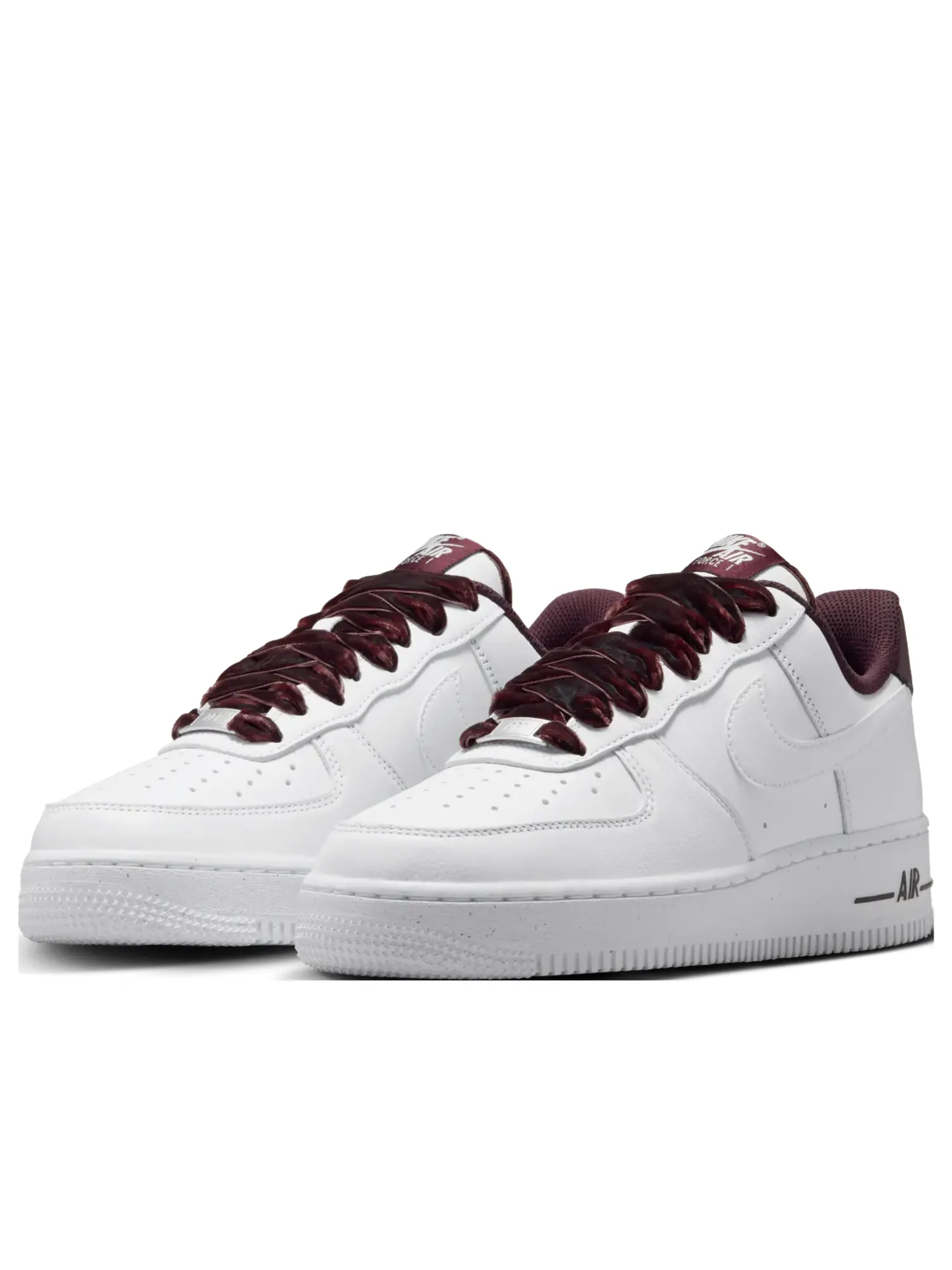 Кроссовки (WMNS) Nike Air Force 1 '07 Vintage 'Burgundy Crush Pale Ivory White' — изображение 3 из 6, белый