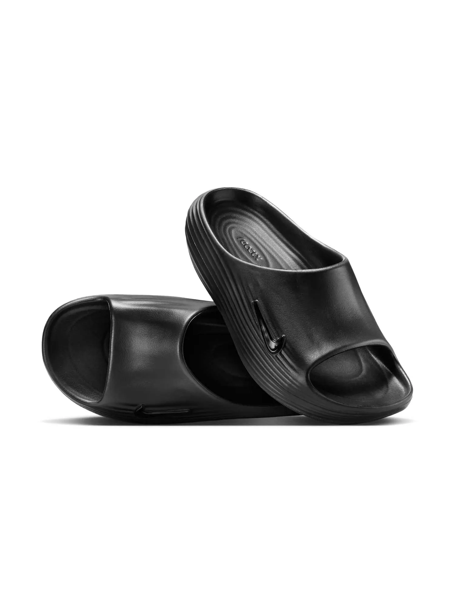 Шлепанцы (WMNS) Nike ReactX Rejuven8 Slides 'Triple Black' — изображение 3 из 5, черный