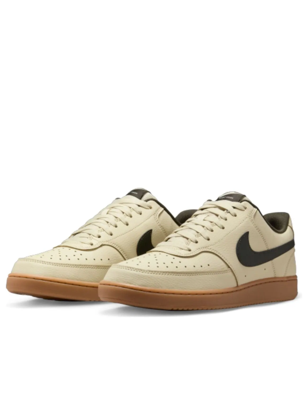 Кроссовки Nike Court Vision Low 'Light Khaki Gum' — изображение 3 из 5, бежевый