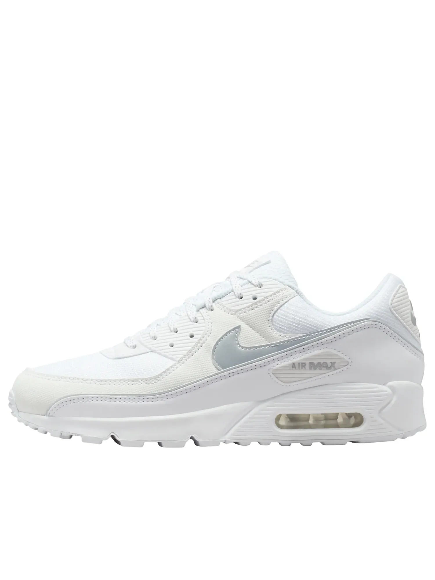 Кроссовки Nike Air Max 90 Premium 'White Metallic Silver' — изображение 1 из 6, белый