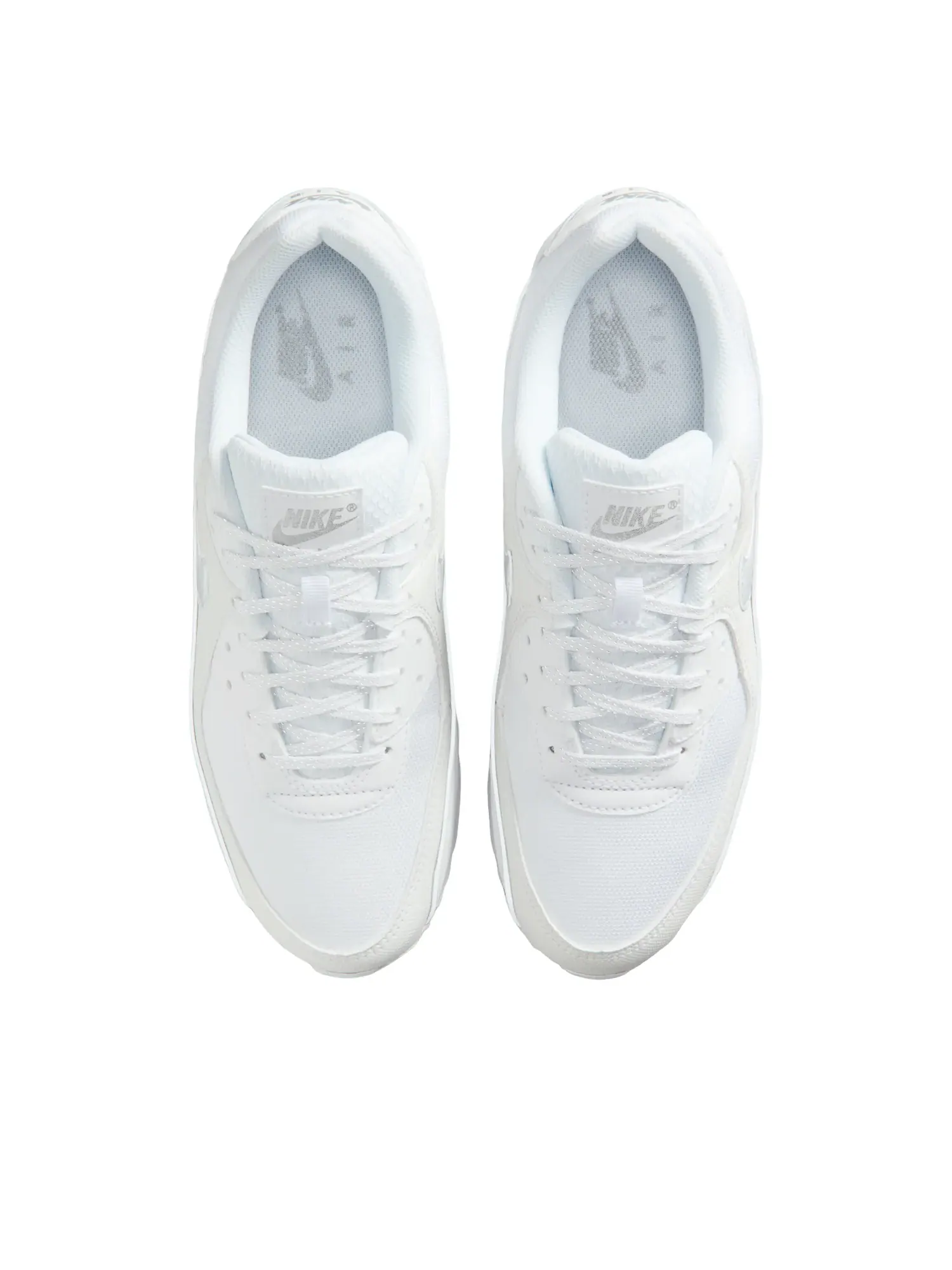 Кроссовки Nike Air Max 90 Premium 'White Metallic Silver' — изображение 2 из 6, белый