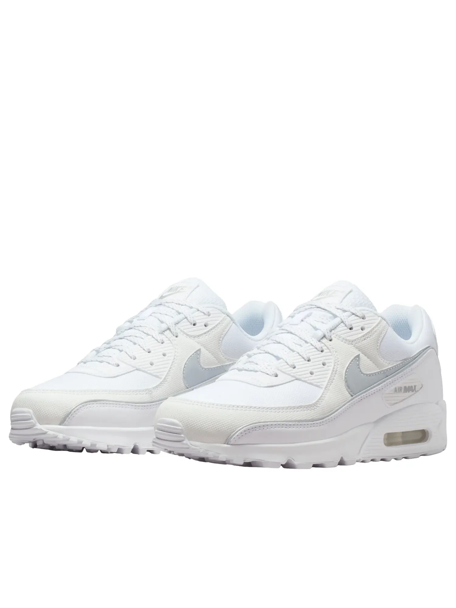 Кроссовки Nike Air Max 90 Premium 'White Metallic Silver' — изображение 4 из 6, белый