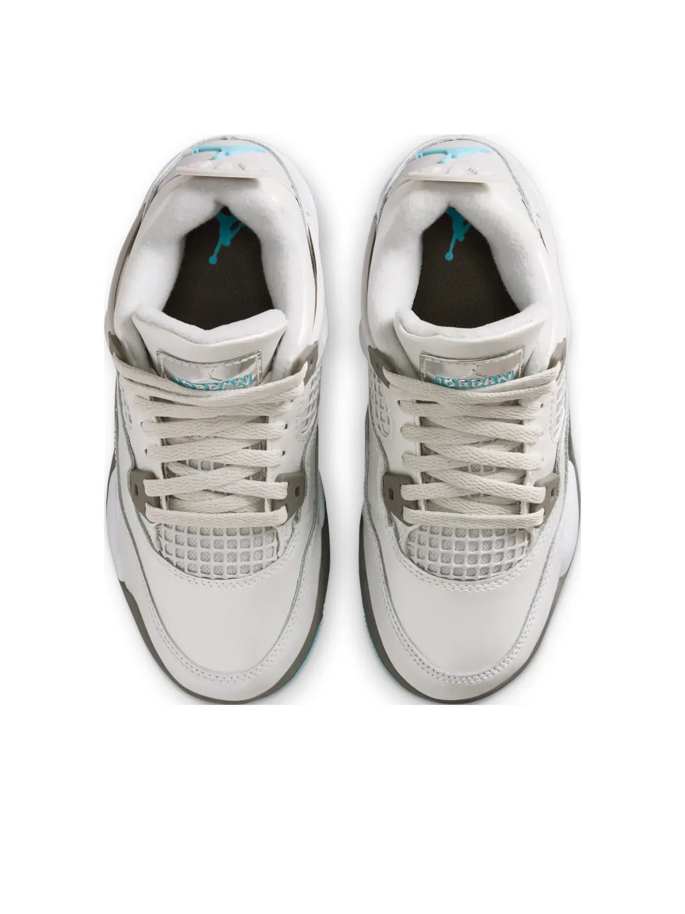 Кроссовки (PS) Air Jordan 4 Retro 'Blue Chill' — изображение 2 из 7, серый