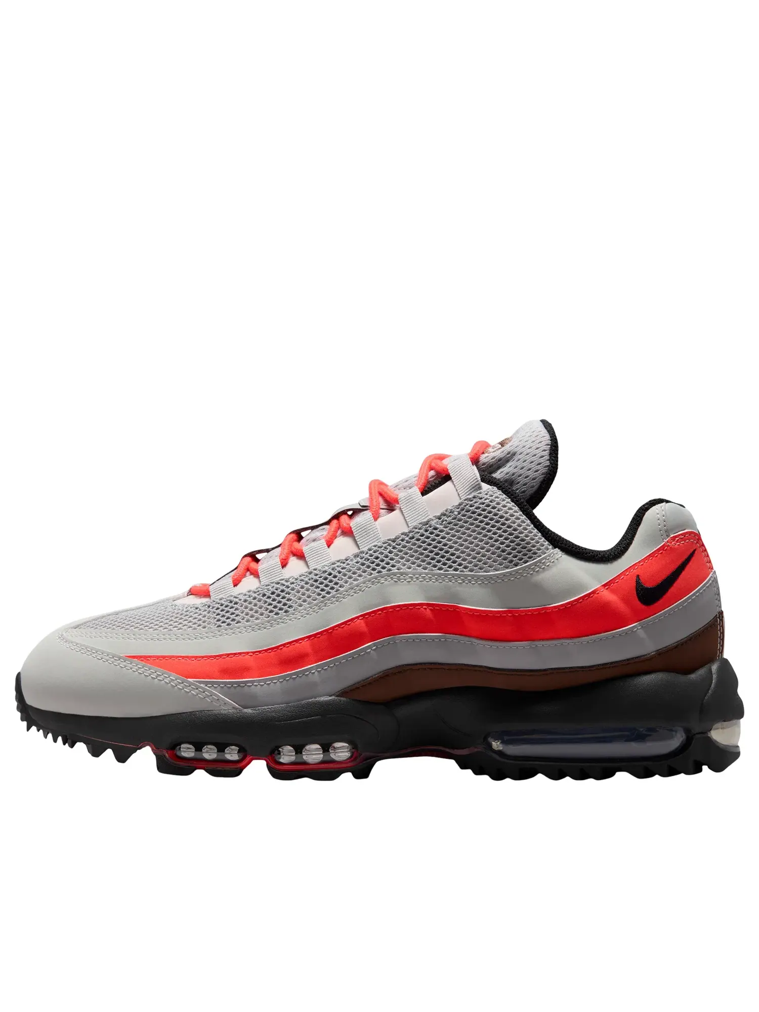 Мужские кроссовки с шнуровкой Air Max 95 Light Silver Smoke Grey Nike — 1