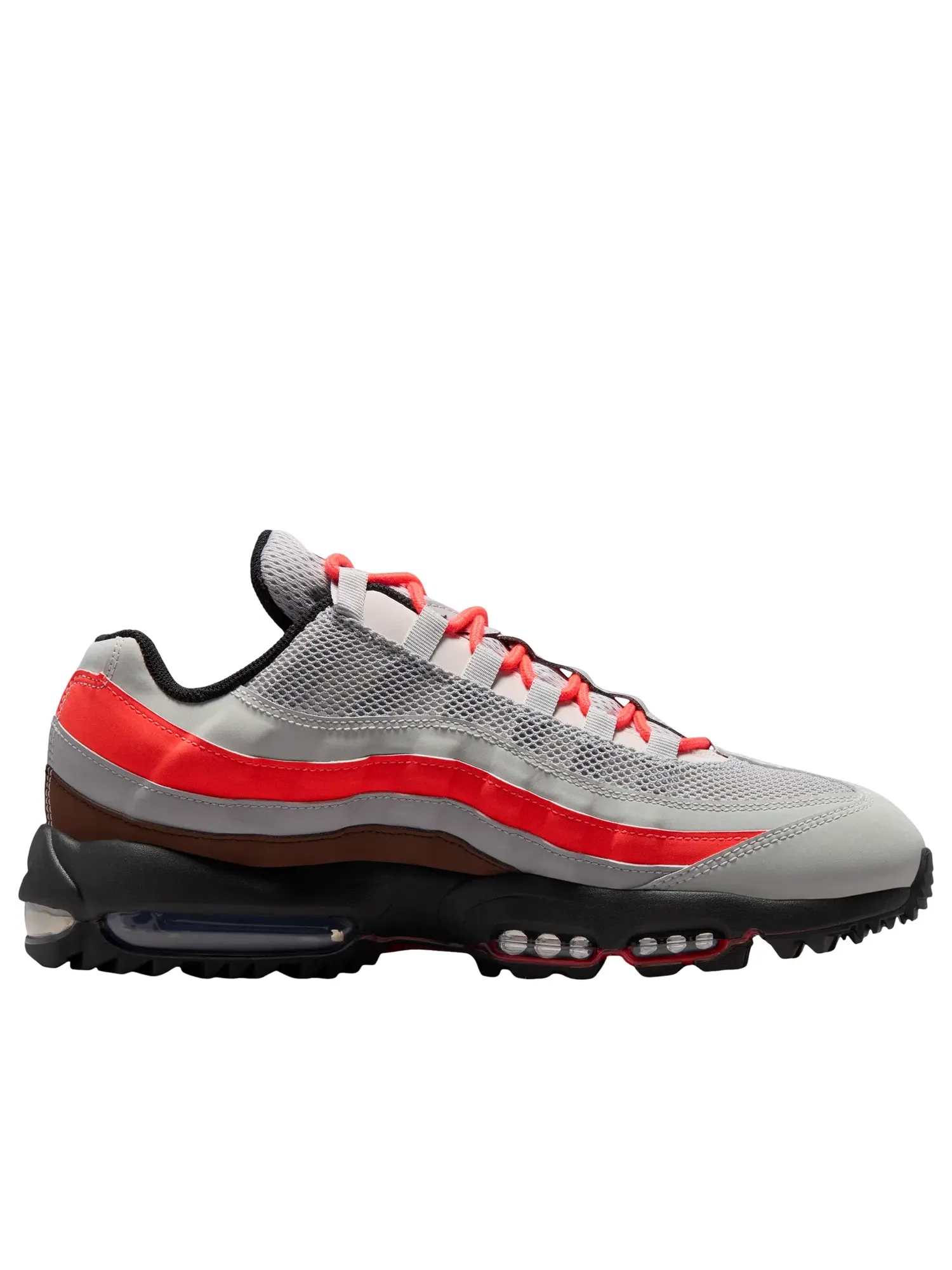 Мужские кроссовки с шнуровкой Air Max 95 Light Silver Smoke Grey Nike — 2