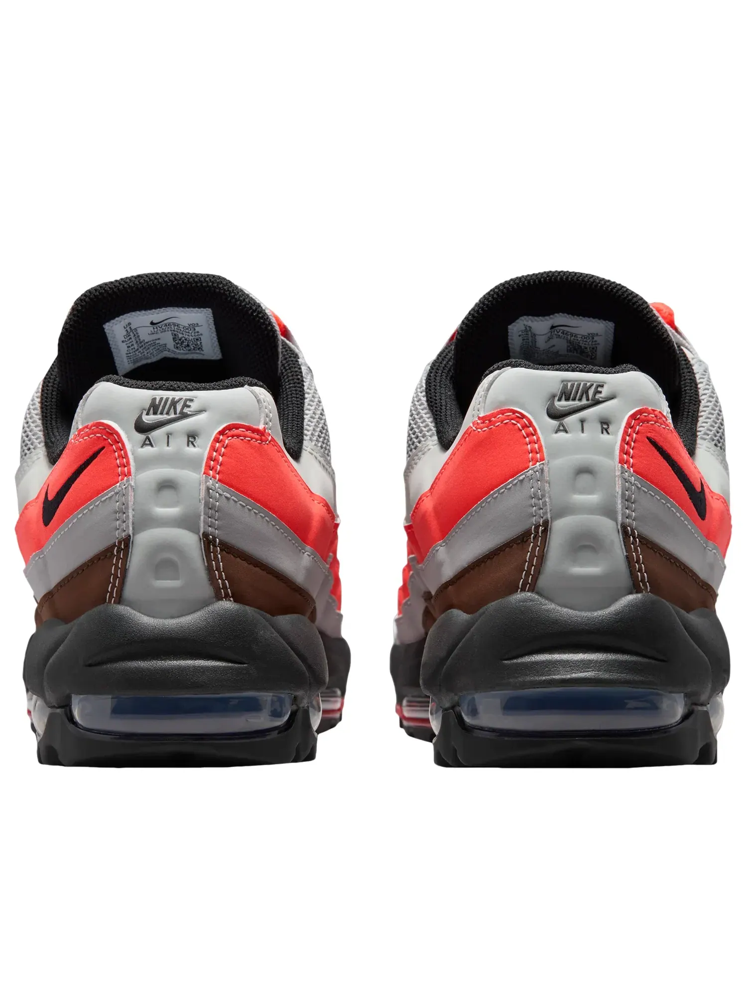 Мужские кроссовки с шнуровкой Air Max 95 Light Silver Smoke Grey Nike — 4