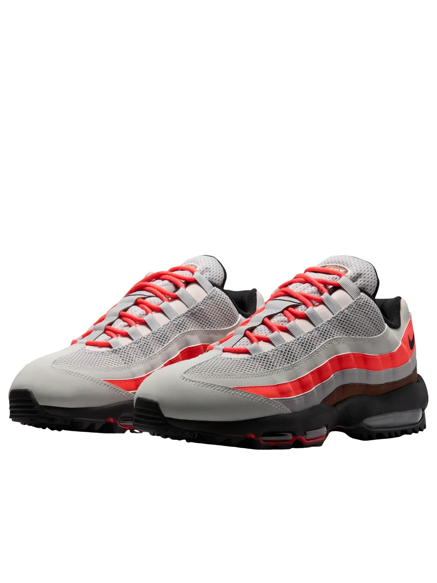 Мужские кроссовки с шнуровкой Air Max 95 Light Silver Smoke Grey Nike — 6