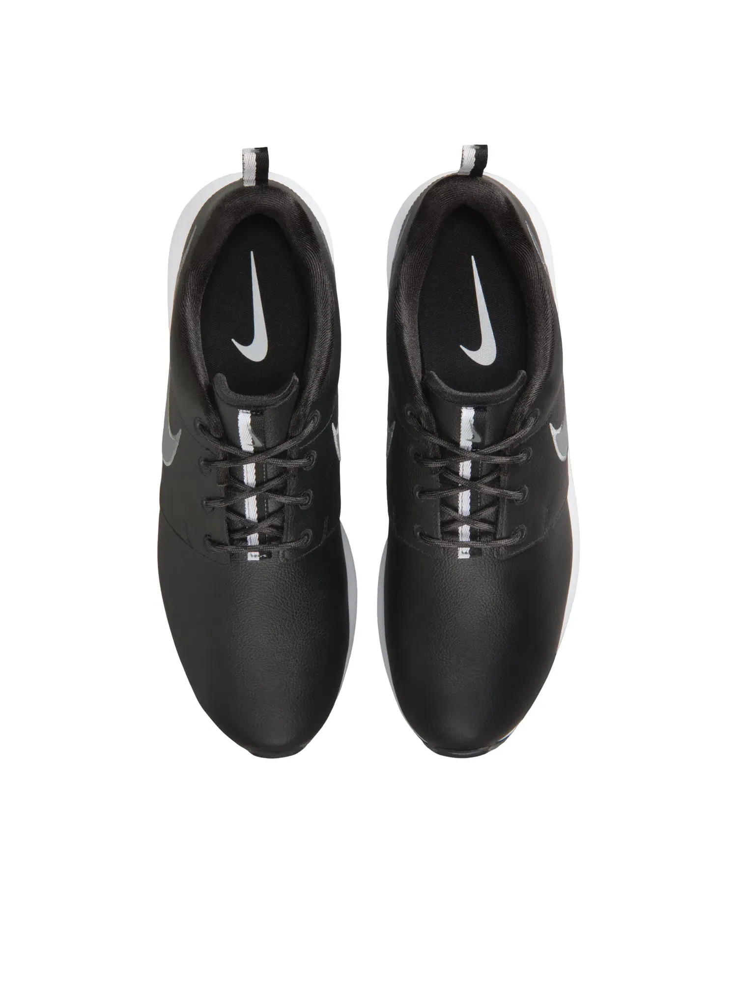 Мужские кроссовки с кожаным верхом Nike Roshe Black Smoke Grey — изображение 3 из 7, черный