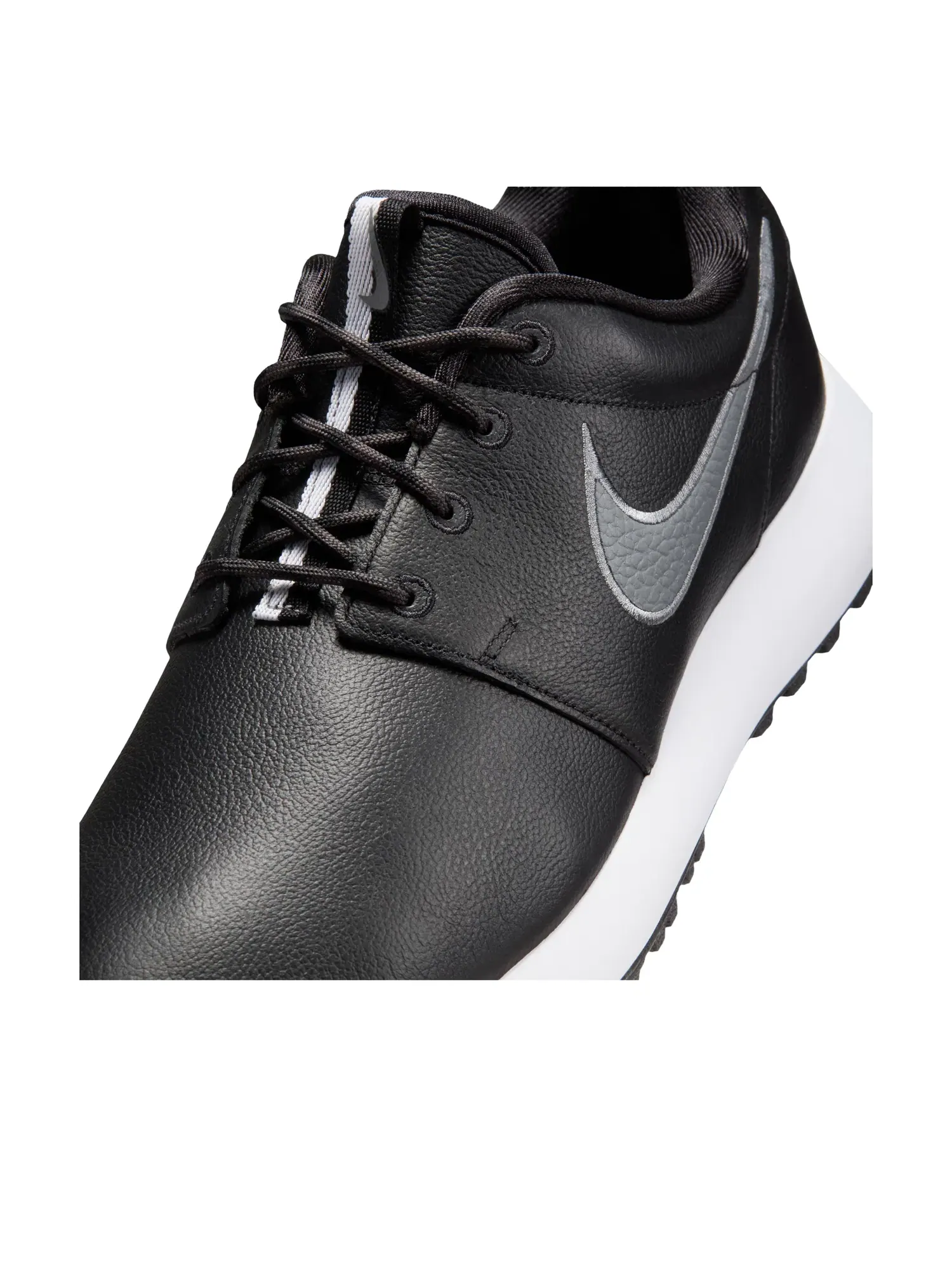 Мужские кроссовки с кожаным верхом Nike Roshe Black Smoke Grey — изображение 6 из 7, черный