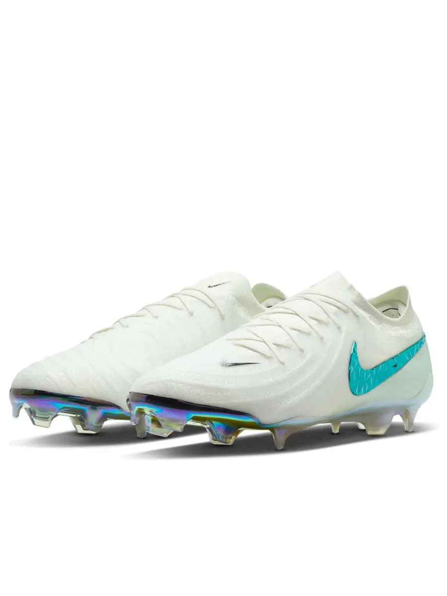 Кроссовки Nike Phantom GX 2 Elite LV8 FG 'Chromatic Pack White Turquoise' — изображение 3 из 6, белый