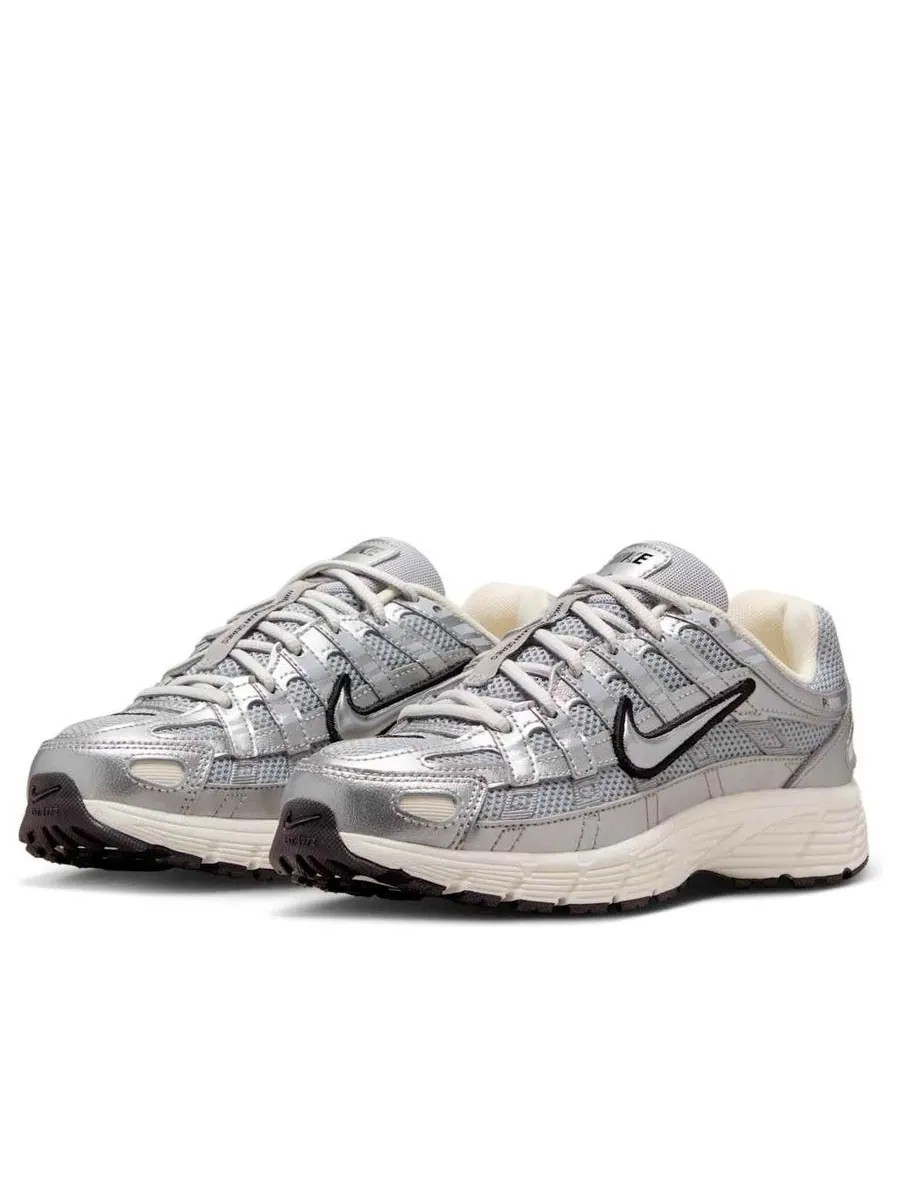 Кроссовки (GS) Nike P-6000 'Metallic Silver Black' — изображение 3 из 6, серебряный