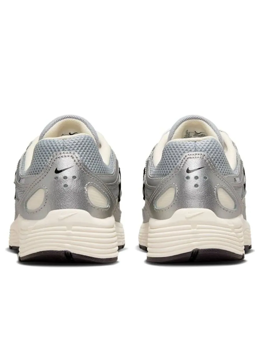 Кроссовки (GS) Nike P-6000 'Metallic Silver Black' — изображение 5 из 6, серебряный