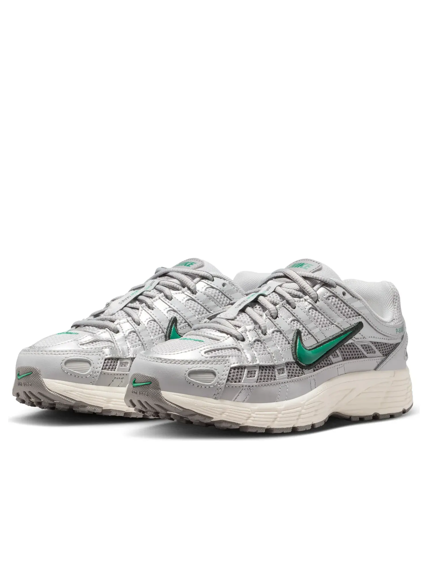 Кроссовки Nike P-6000 'Grey Fog Malachite' HV5064-021 — изображение 5 из 7, зеленый