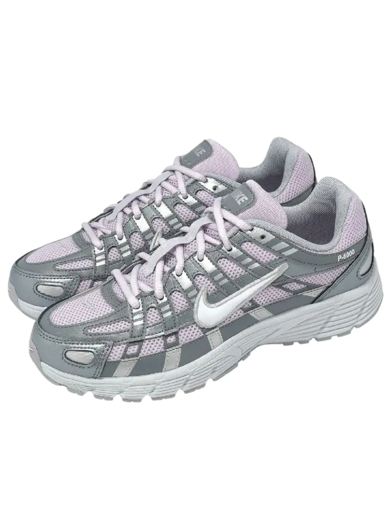 Кроссовки (GS) Nike P-6000 'Doll Smoke Grey Silver' — изображение 2 из 4, серый