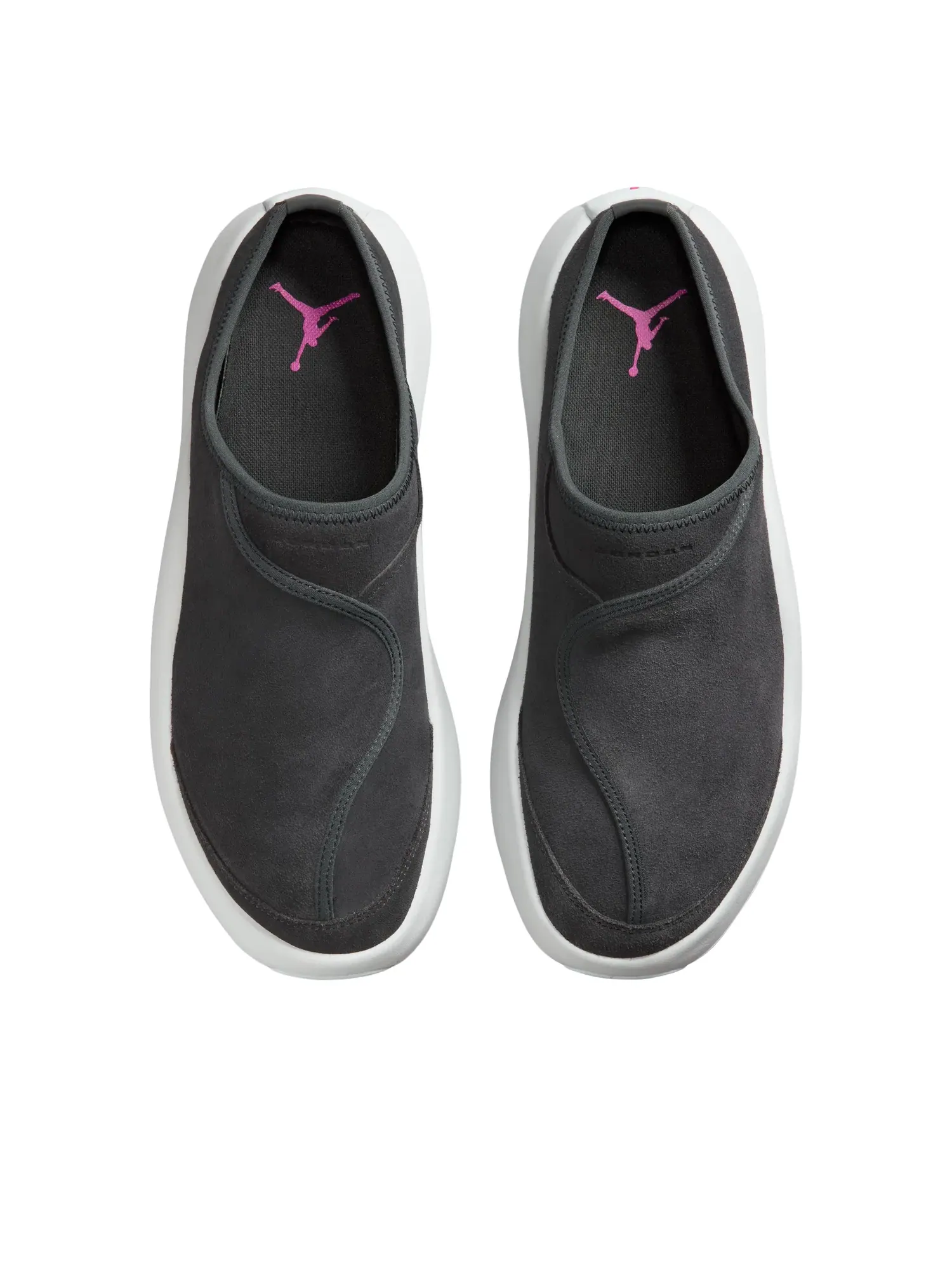 Мужские тапочки-мюли с закрытым носком Air Jordan Future Anthracite Fire Pink — изображение 4 из 6, серый