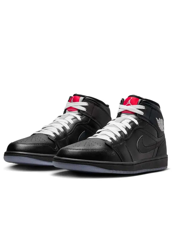 Кроссовки 1 mid Air Jordan — изображение 3 из 4, черный