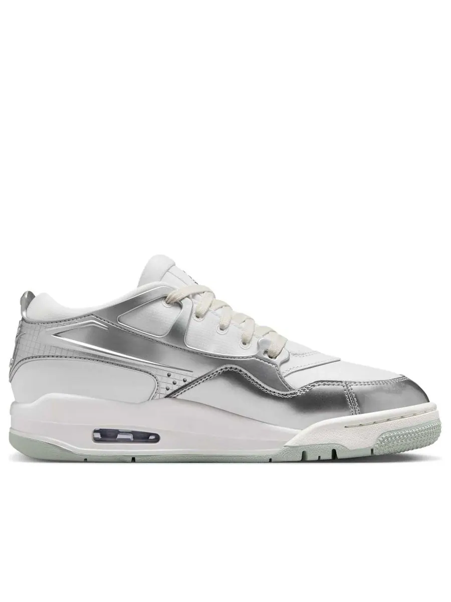 Кроссовки (WMNS) Air Jordan 4 RM 'Chrome' — изображение 2 из 6, серебряный