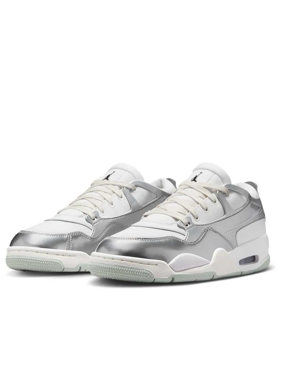 Кроссовки (WMNS) Air Jordan 4 RM 'Chrome' — изображение 3 из 6, серебряный