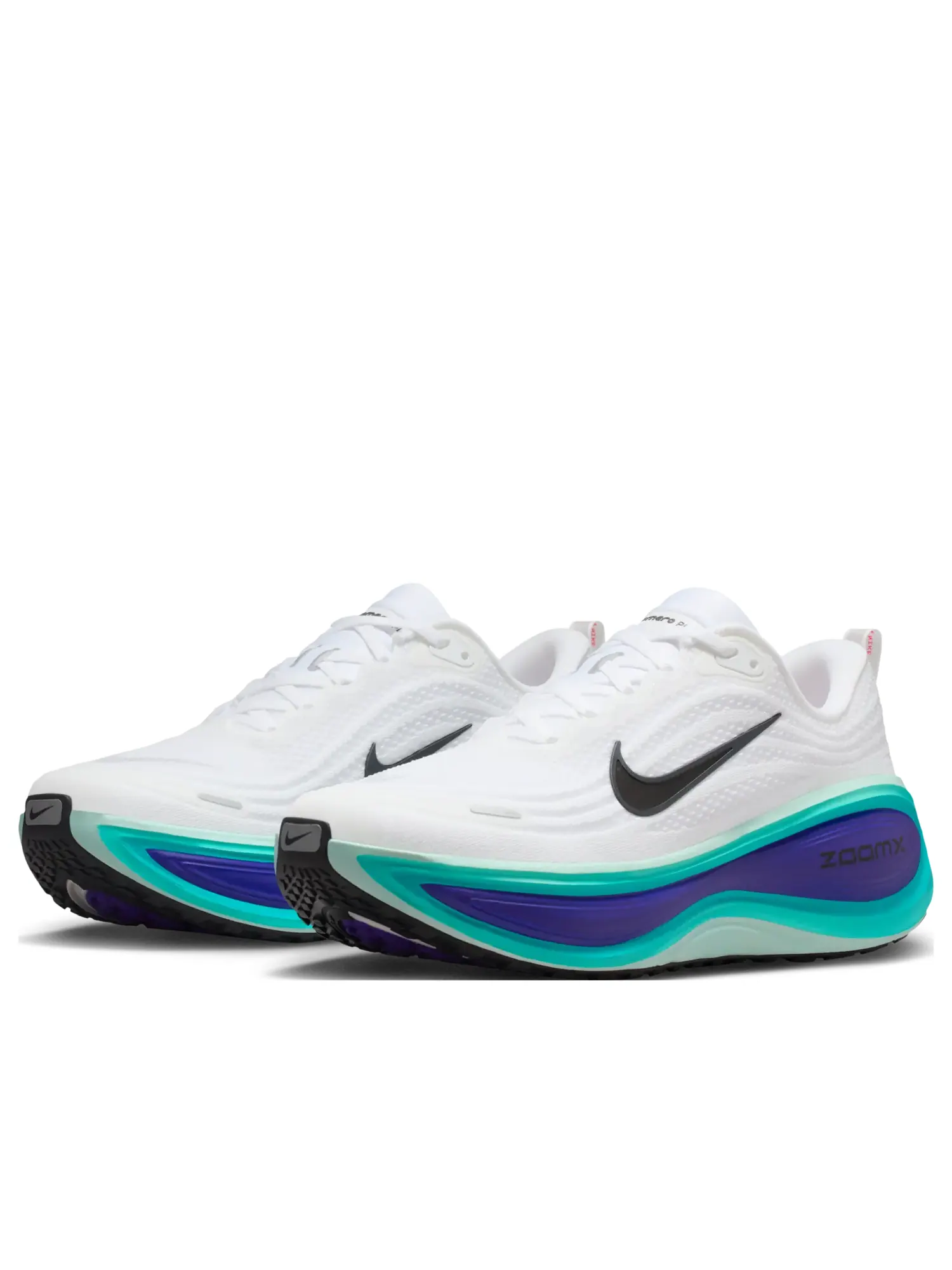 Кроссовки Nike ZoomX Vomero Plus 'White Bright Concord Hyper Turquoise' — изображение 3 из 5, белый