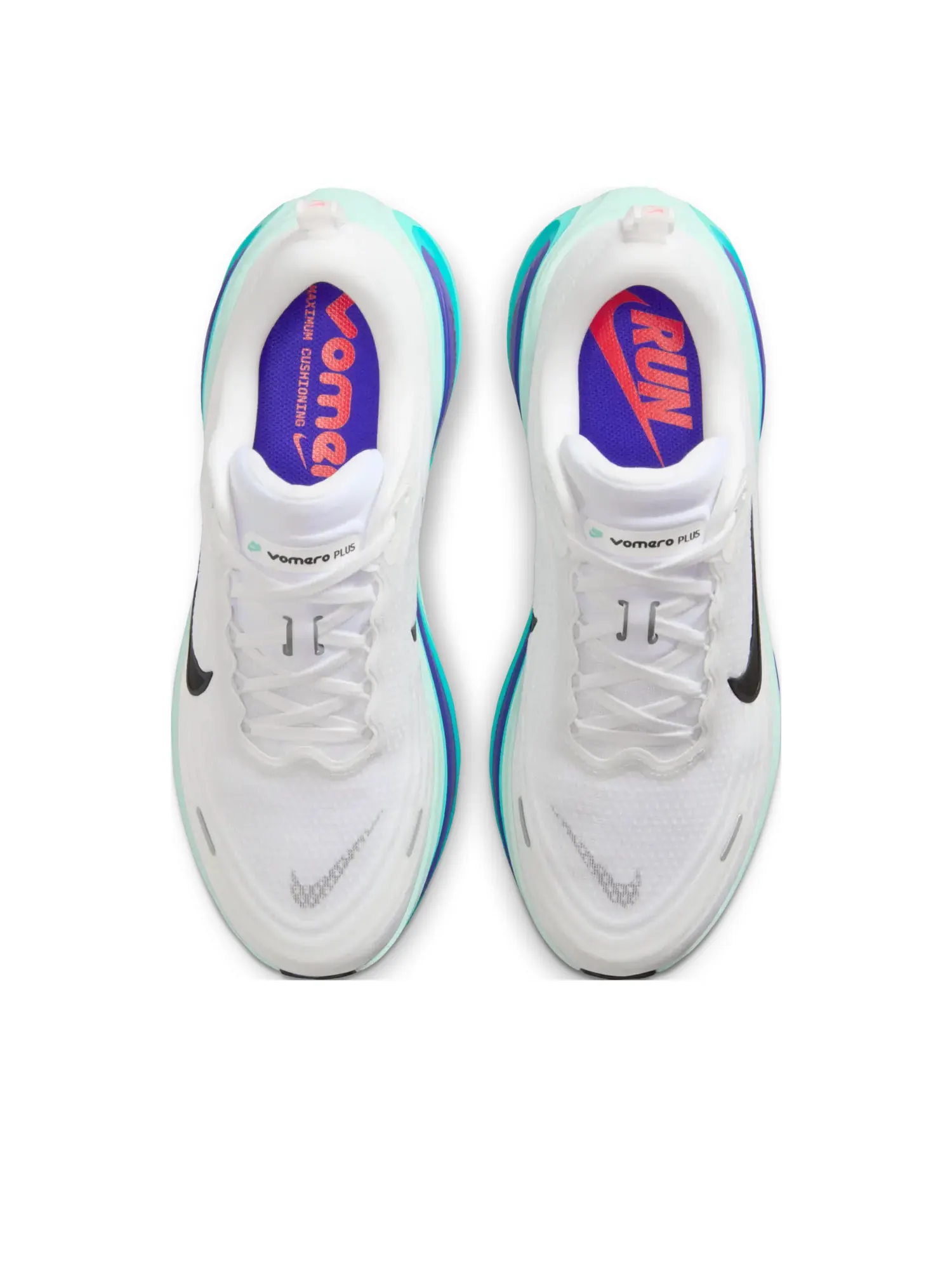 Кроссовки Nike ZoomX Vomero Plus 'White Bright Concord Hyper Turquoise' — изображение 4 из 5, белый
