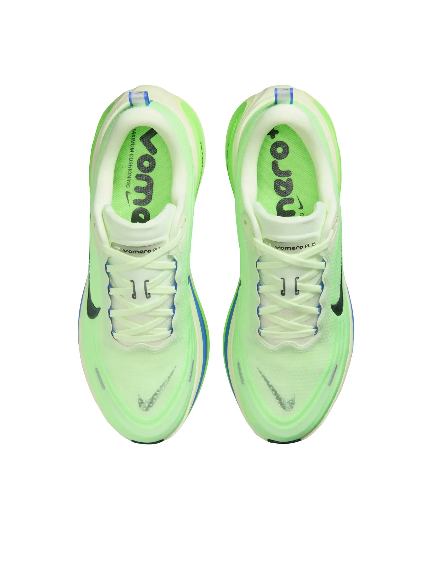 Кроссовки Nike Air Zoom Vomero Plus 'Volt Tint Lime Blast Sapphire' HV8150-702 — изображение 2 из 6, зеленый