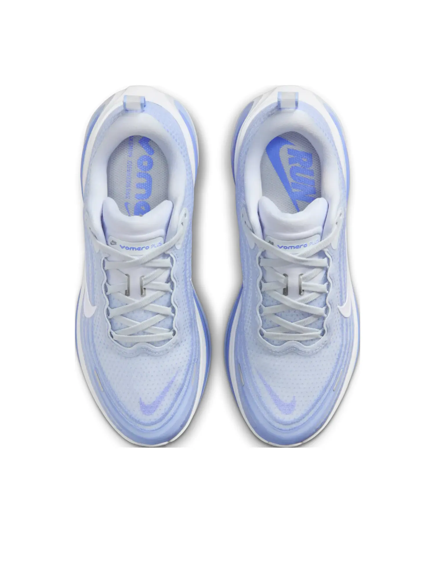 Кроссовки (WMNS) Nike ZoomX Vomero Plus 'Football Grey Aluminum Royal Pulse' — изображение 2 из 6, синий