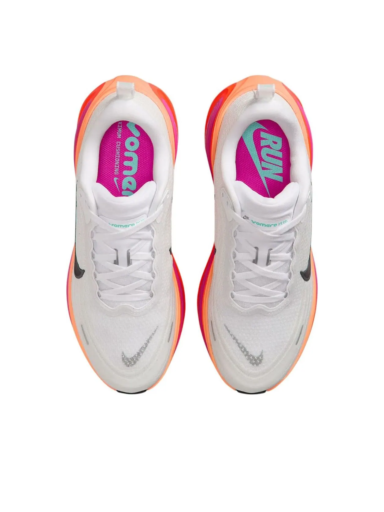 Кроссовки (WMNS) Nike Vomero Plus 'White Fire Pink' — изображение 4 из 5, белый