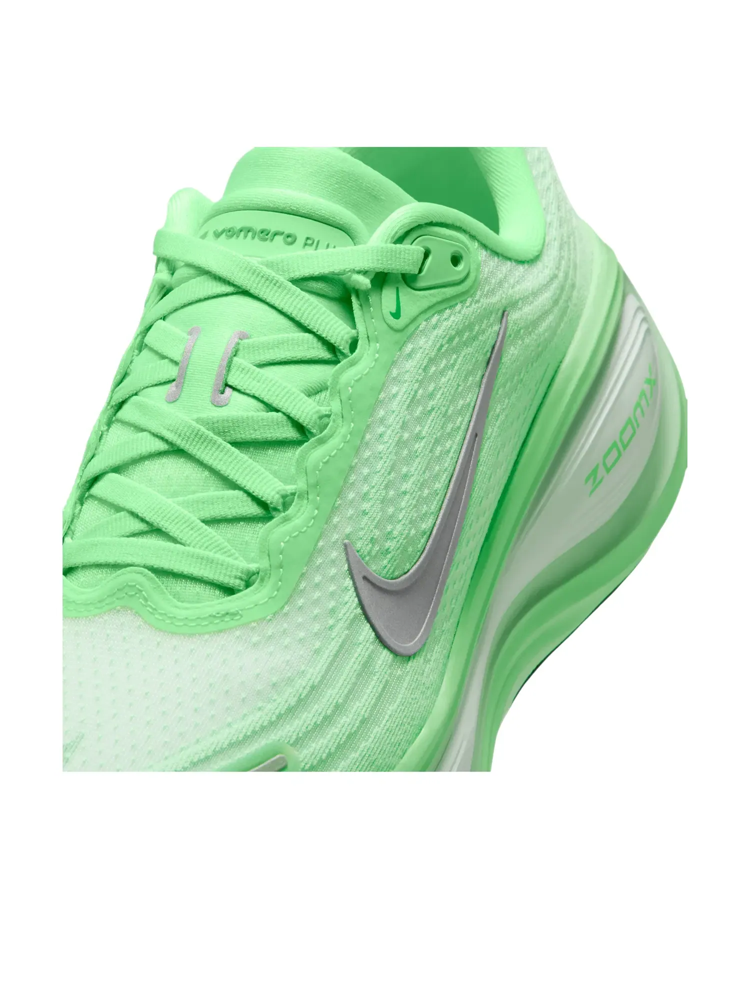 Женские кроссовки с шнуровкой Air Zoom Vomero Plus Illusion Green Silver Nike — изображение 6 из 7, зеленый
