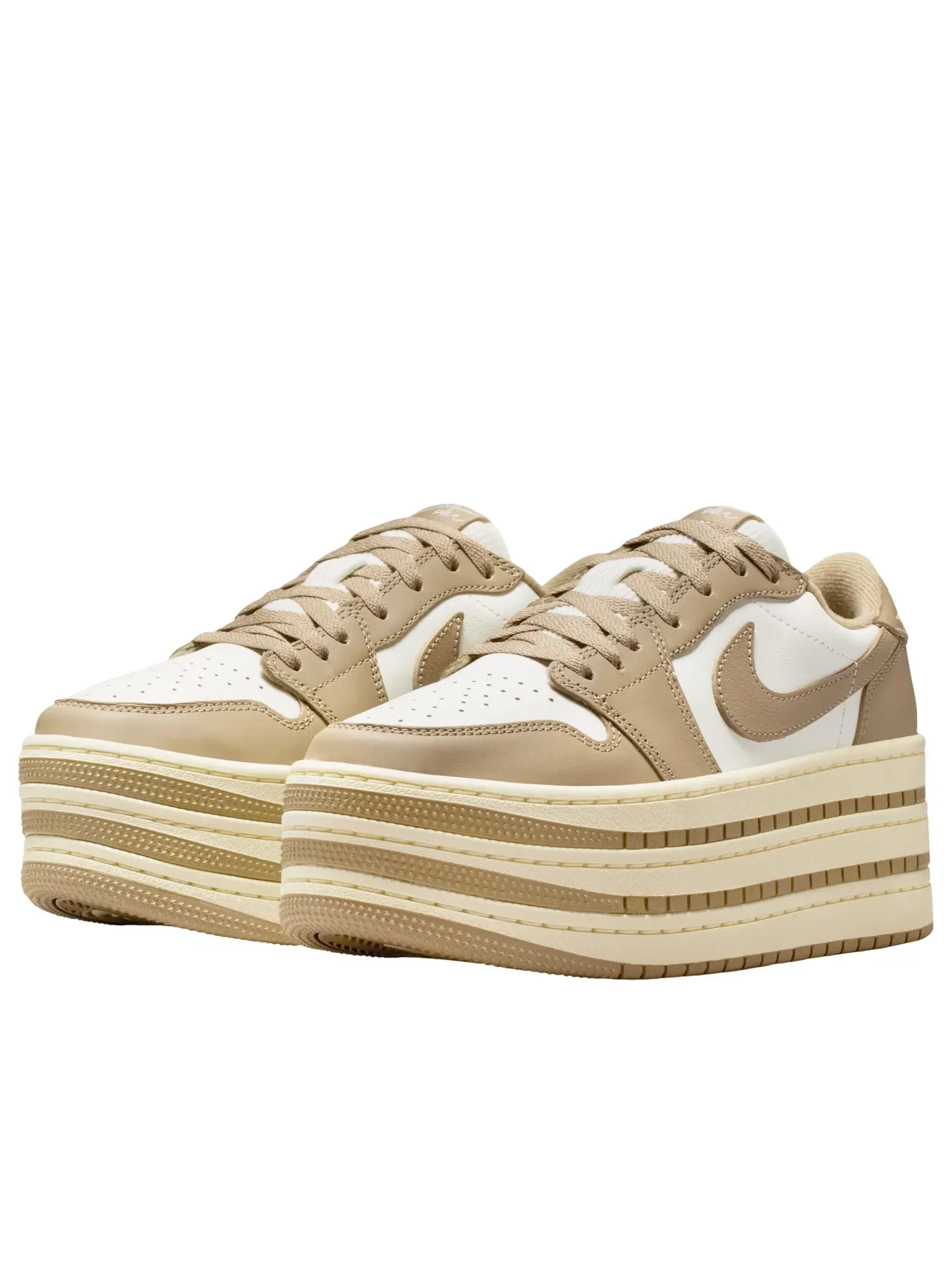 Кроссовки Jordan 1 Low 'Triple Stack Khaki Sail' HV8288-200 — изображение 4 из 6, коричневый