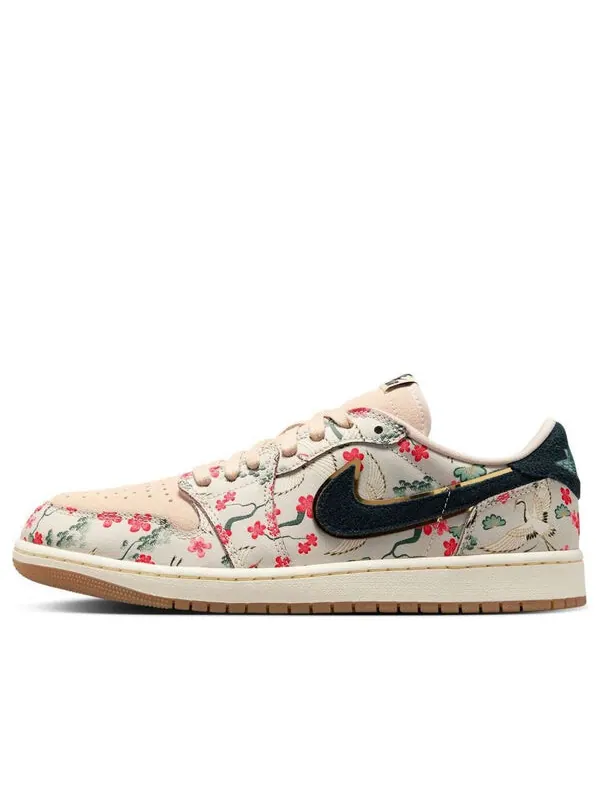 Кроссовки 1 low og x rui hachimura 'cranes' Air Jordan — изображение 1 из 4, черный