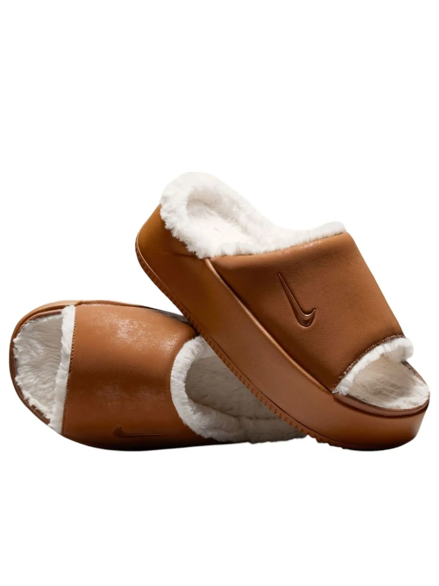 Шлепанцы Nike Calm Slides 'Light British Tan' — изображение 3 из 5, коричневый
