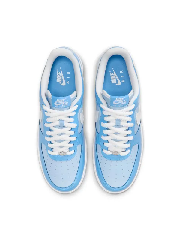Кроссовки air force 1 low '07 lv8 'phychic blue white patent' Nike — изображение 4 из 4, синий/синий/белый