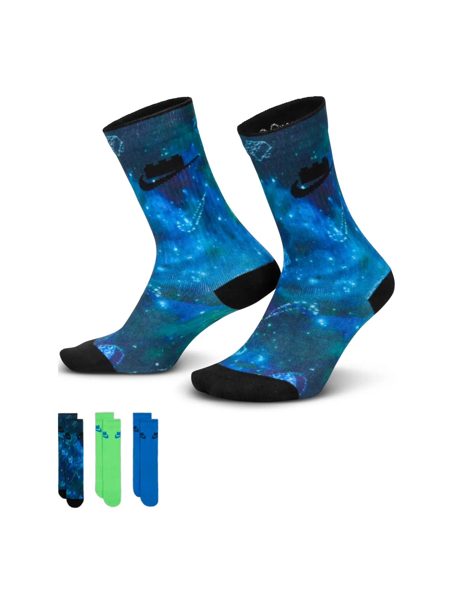 Кроссовки Nike x Lego Socks 'Brave Blue' — изображение 1 из 4, мульти