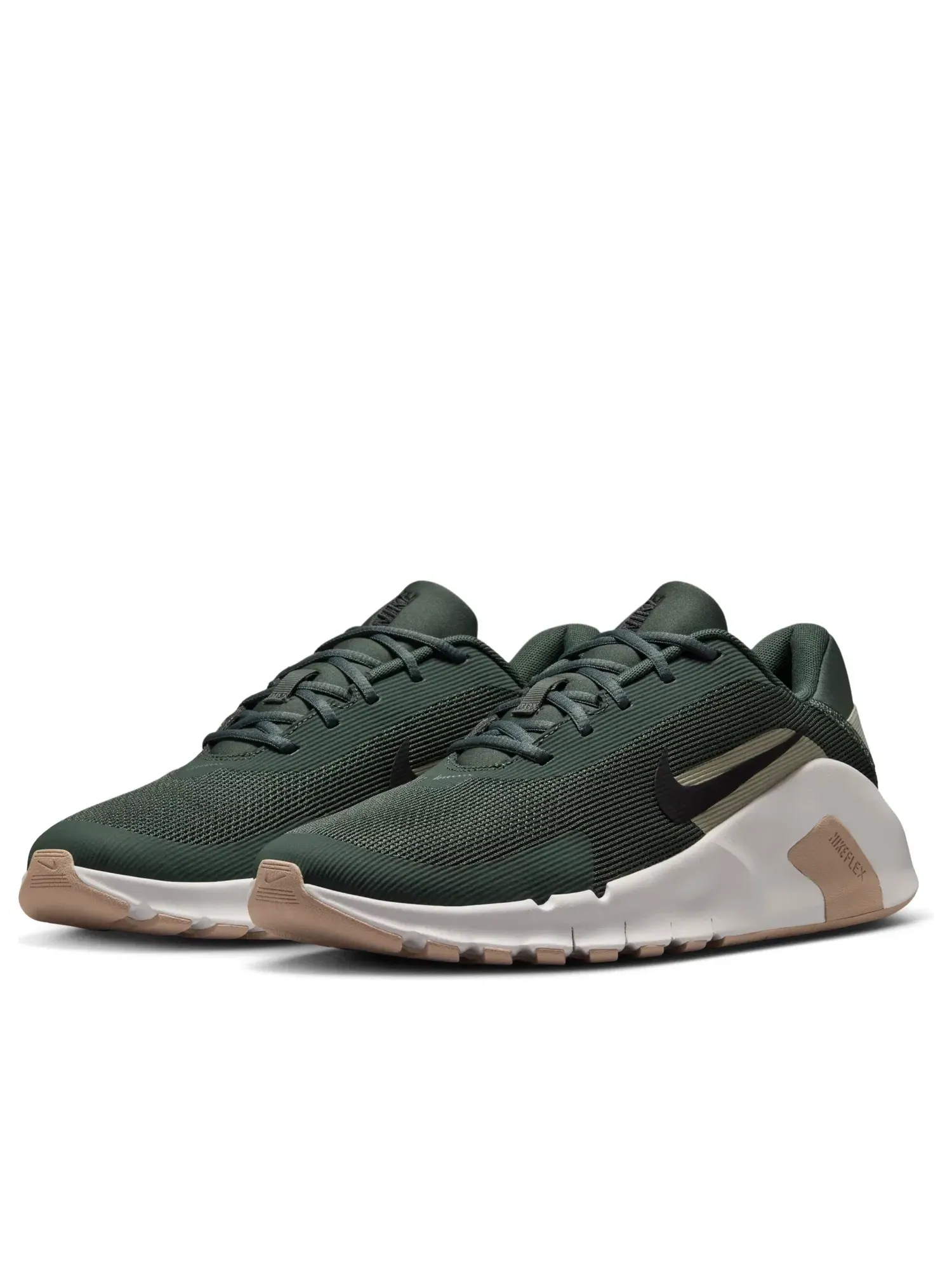 Мужские кроссовки для тренировок с шнуровкой Nike Flex Train — изображение 2 из 6, зеленый
