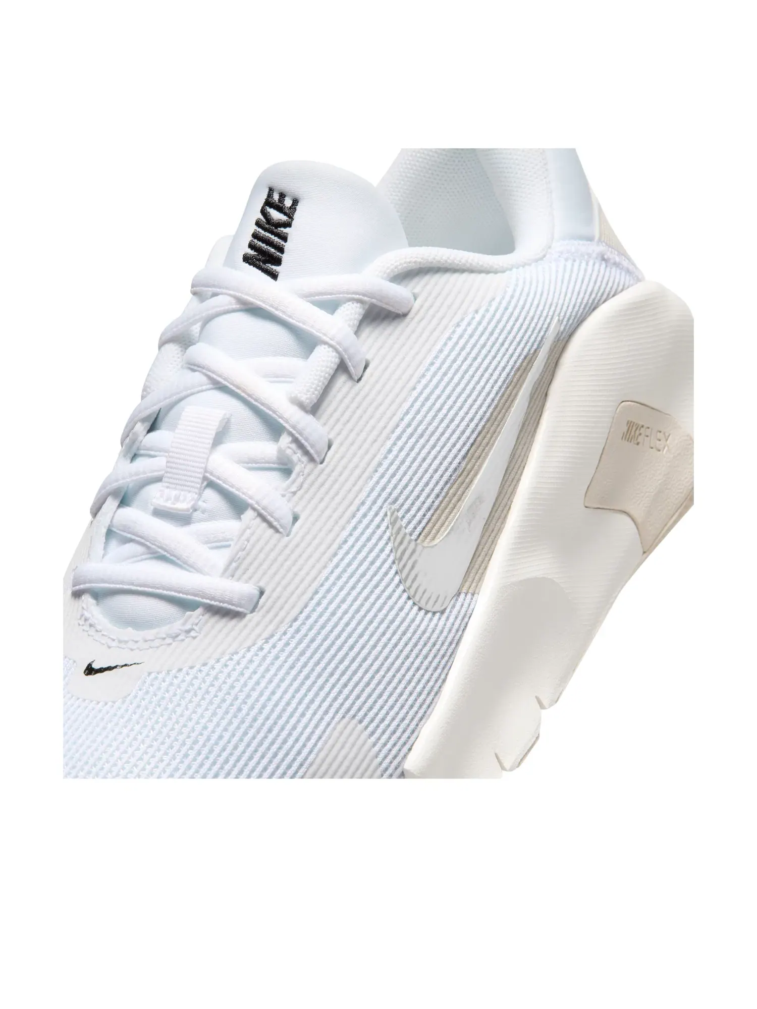 Женские кроссовки для тренировок с шнуровкой Flex Train White Sail Phantom Nike — изображение 6 из 7, синий