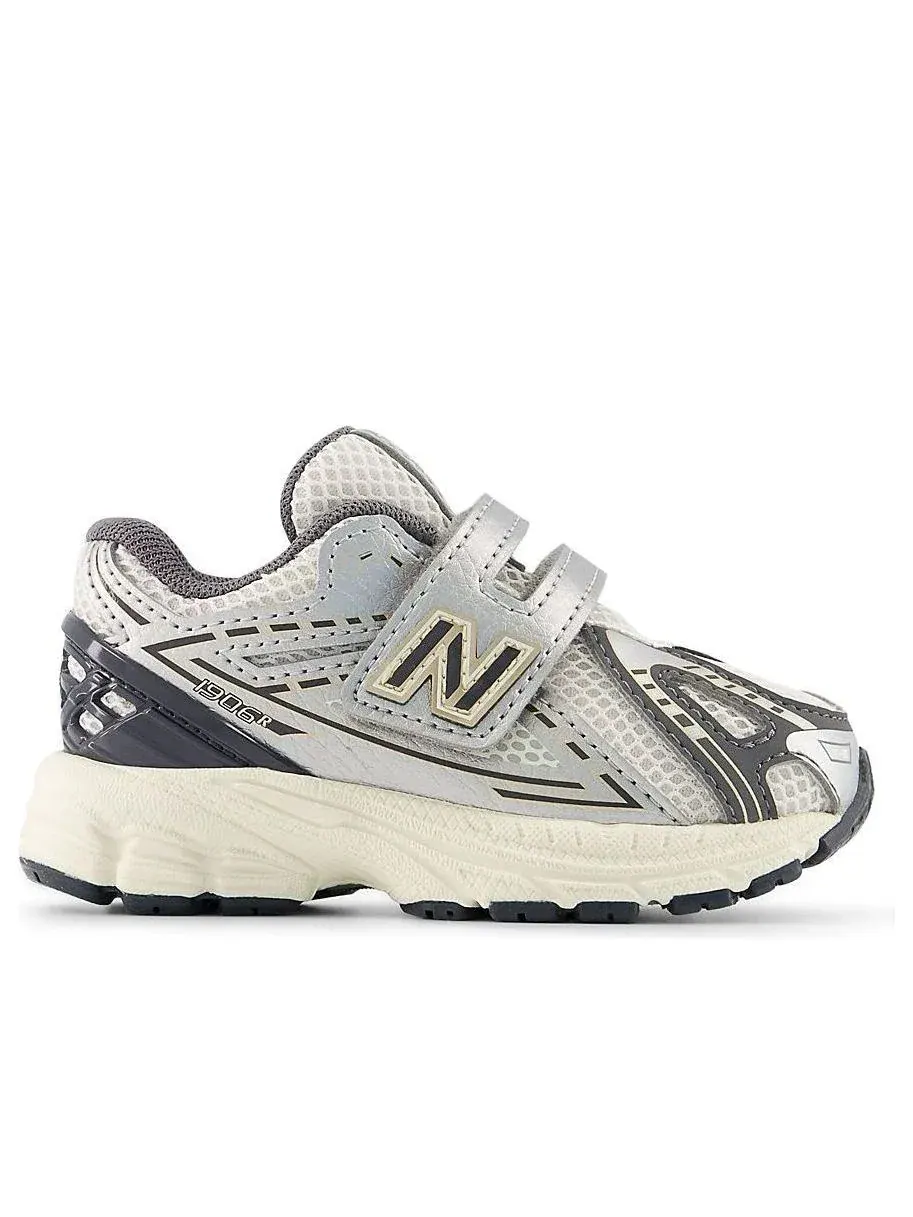 Кроссовки (TD) New Balance 1906 Hook & Loop 'Metallic Silver Castle Grey' — изображение 2 из 5, серебряный