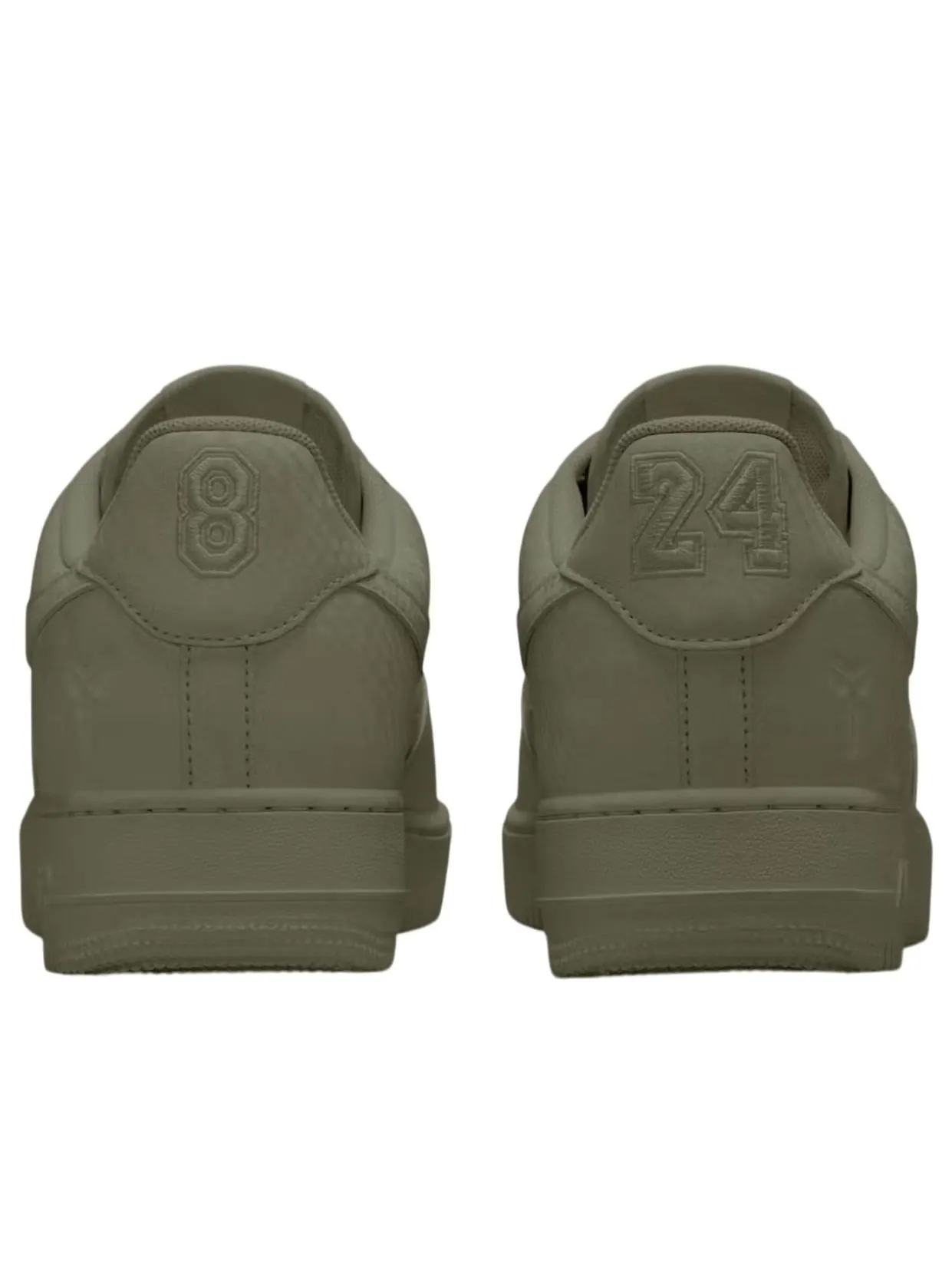 Кроссовки Nike x Kobe Air Force 1 Low 'Army' — изображение 3 из 4, зеленый