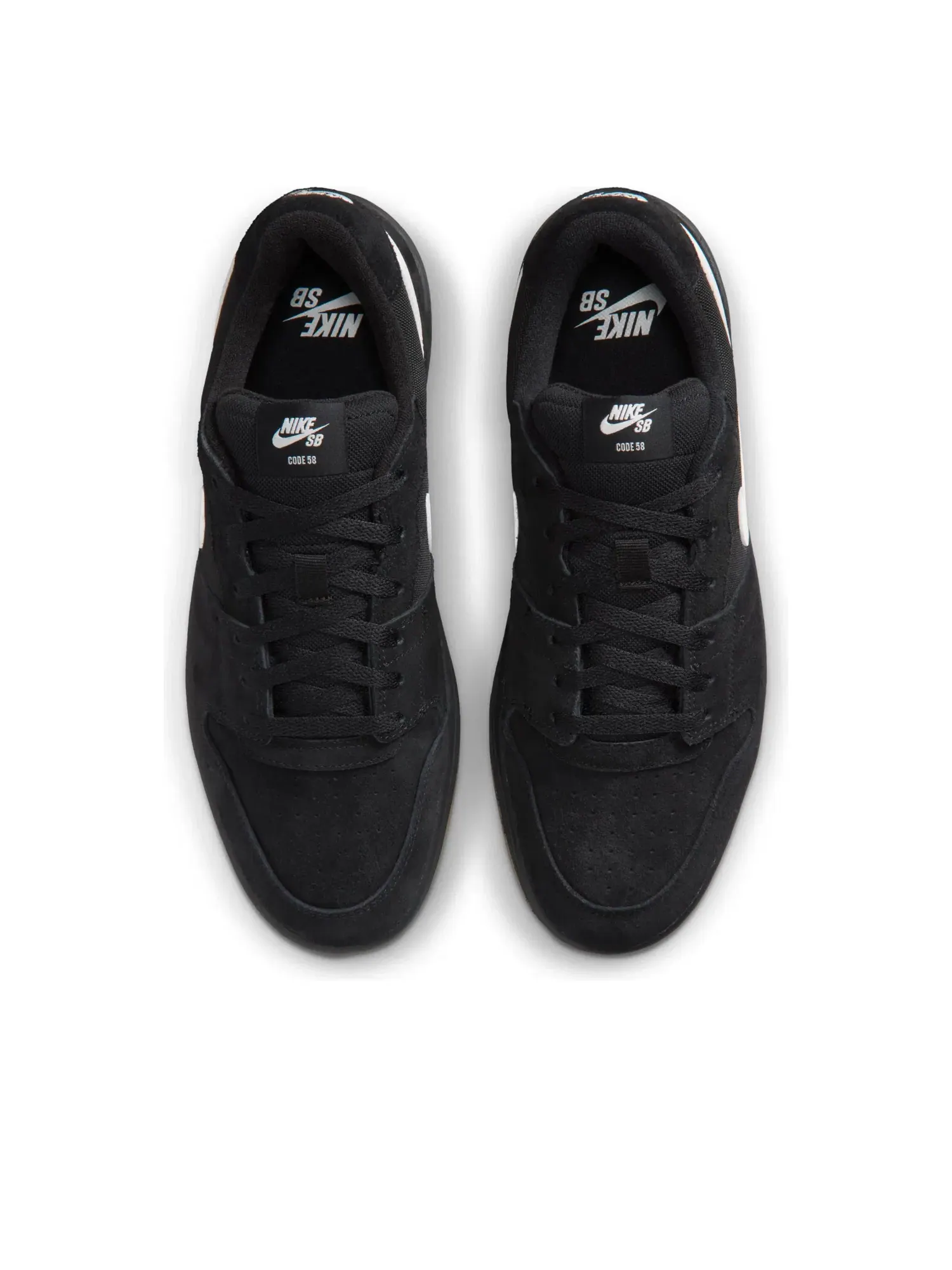 Мужские кроссовки из замши с шнуровкой Nike SB Code 58 Black Gum — изображение 3 из 7, черный