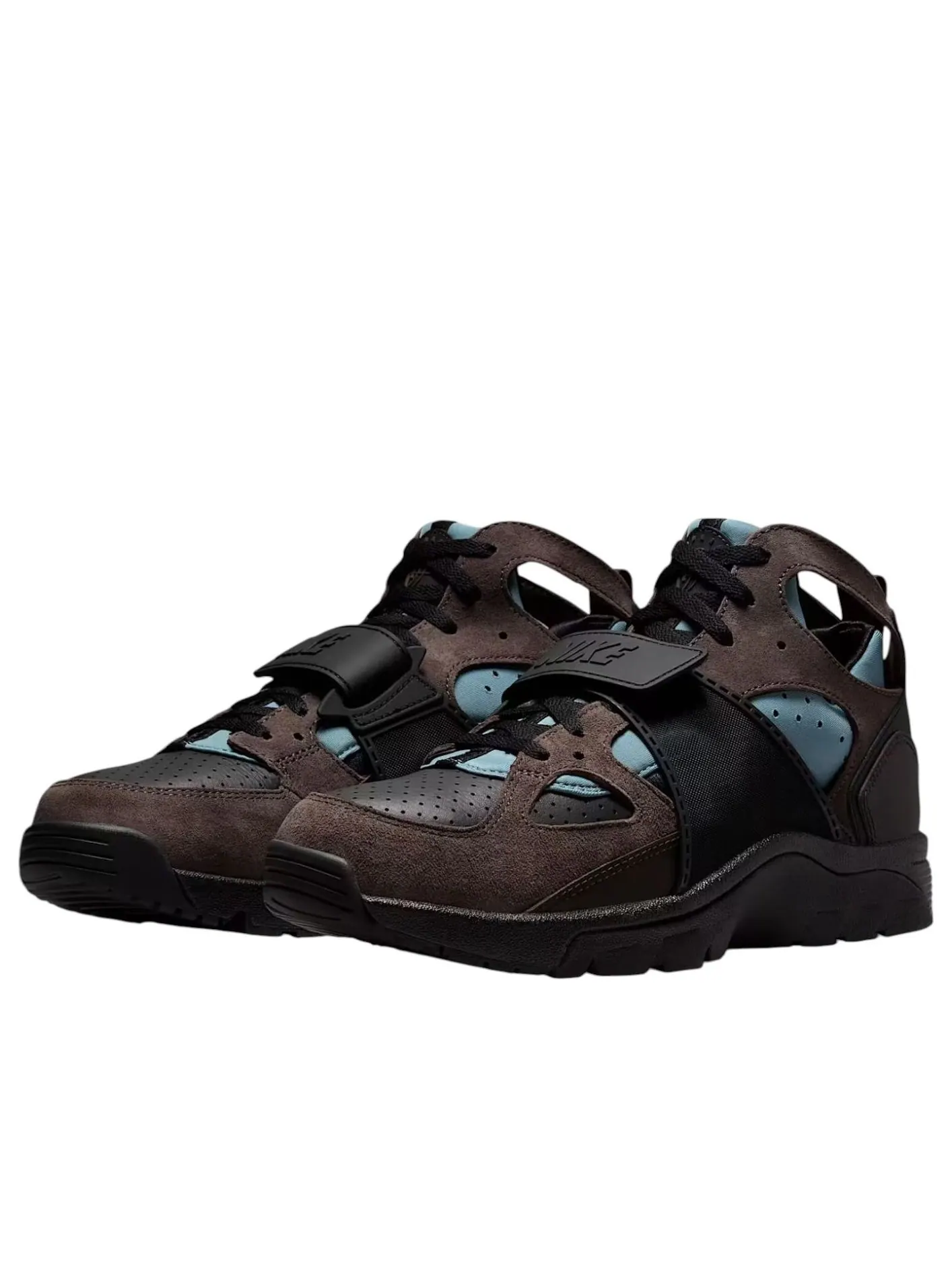 Кроссовки Nike Air Trainer Huarache 'Black Smokey Blue Velvet Brown' — изображение 3 из 6