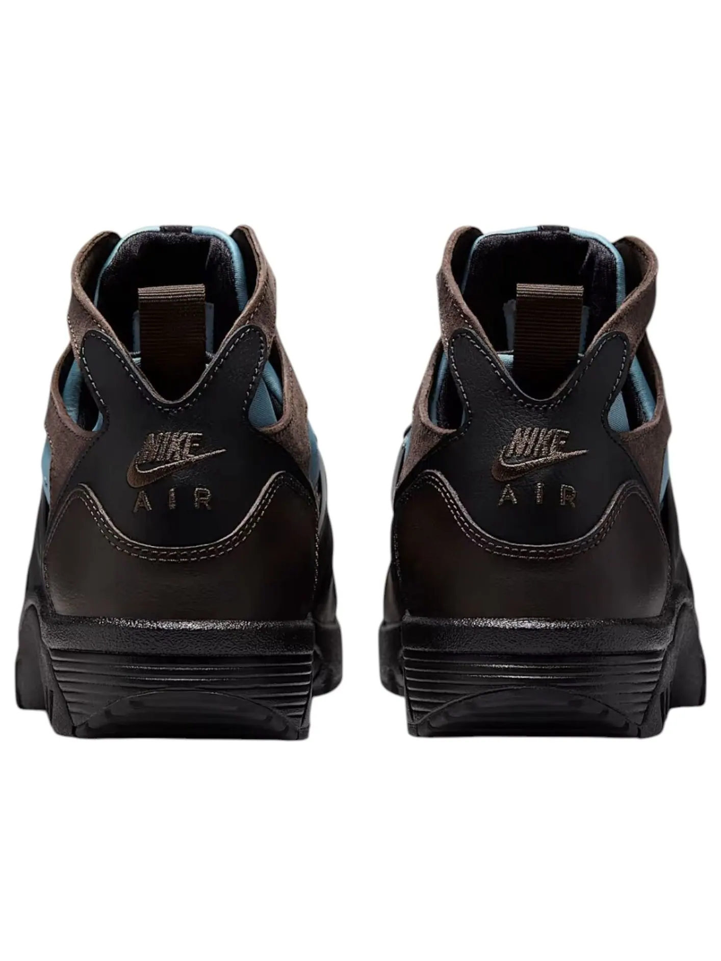 Кроссовки Nike Air Trainer Huarache 'Black Smokey Blue Velvet Brown' — изображение 4 из 6
