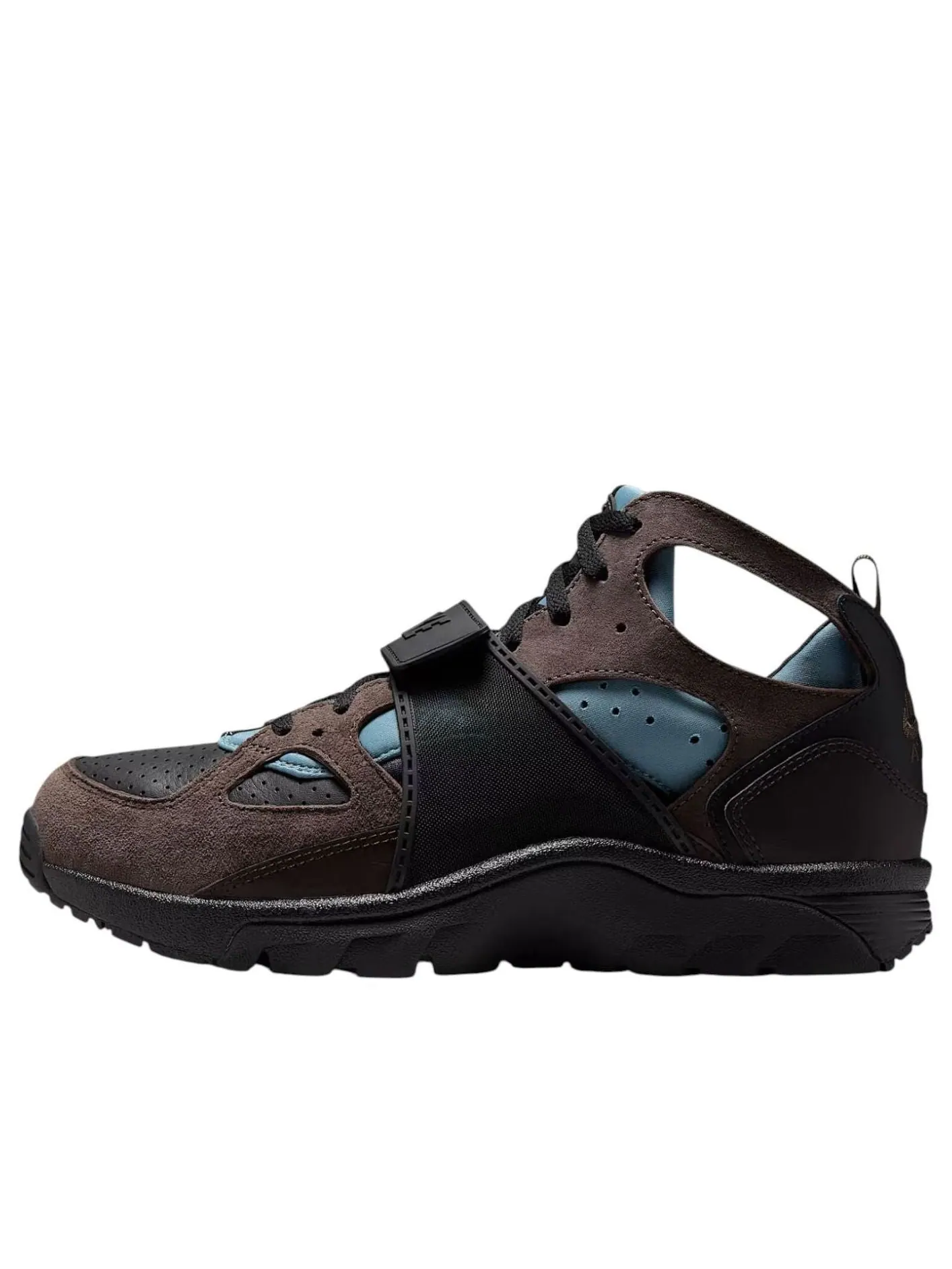 Кроссовки Nike Air Trainer Huarache 'Black Smokey Blue Velvet Brown' — изображение 1 из 6, коричневый