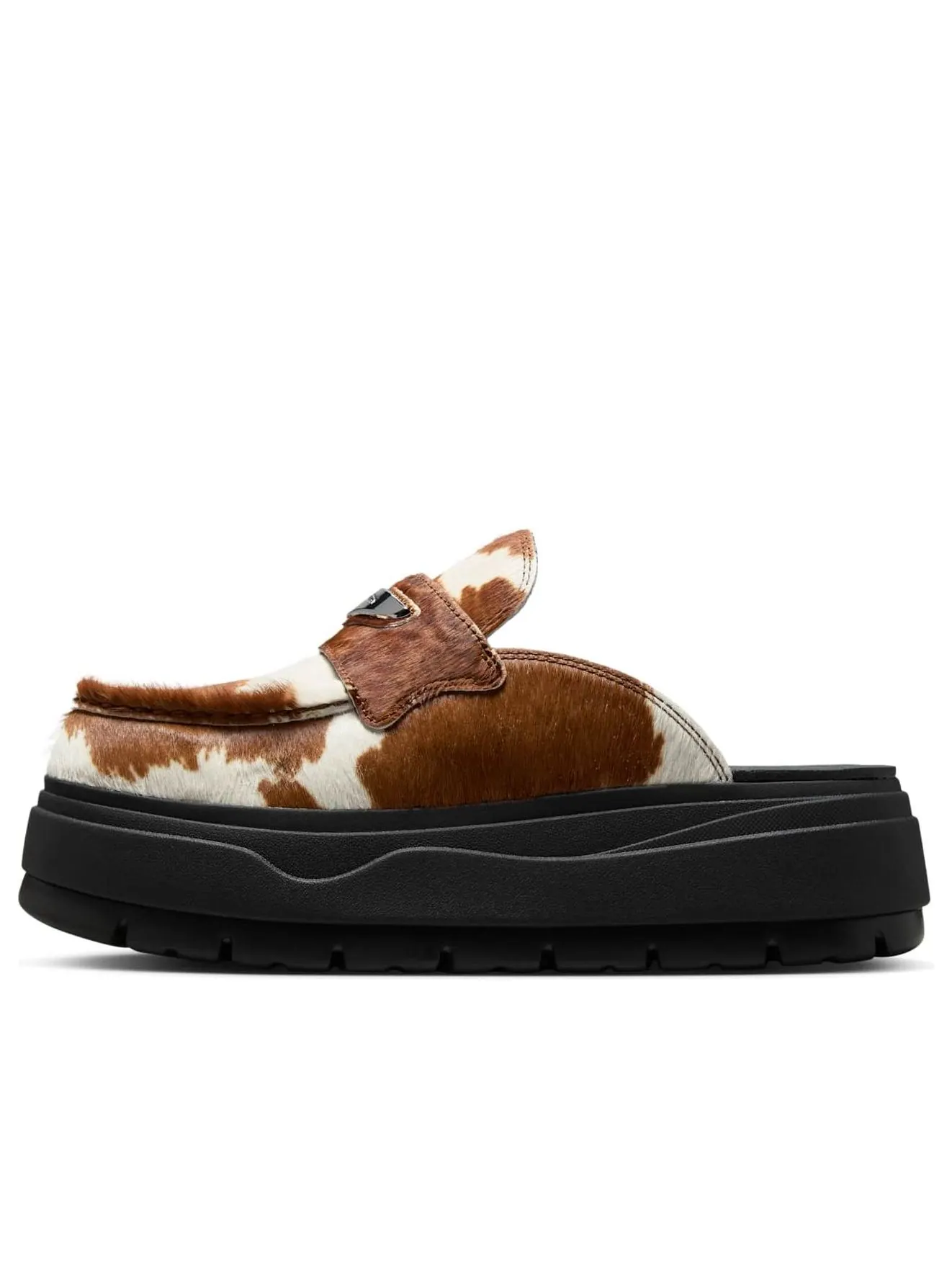 Сандалии (WMNS) Air Jordan Mule 'Cowprint' — изображение 1 из 5, коричневый