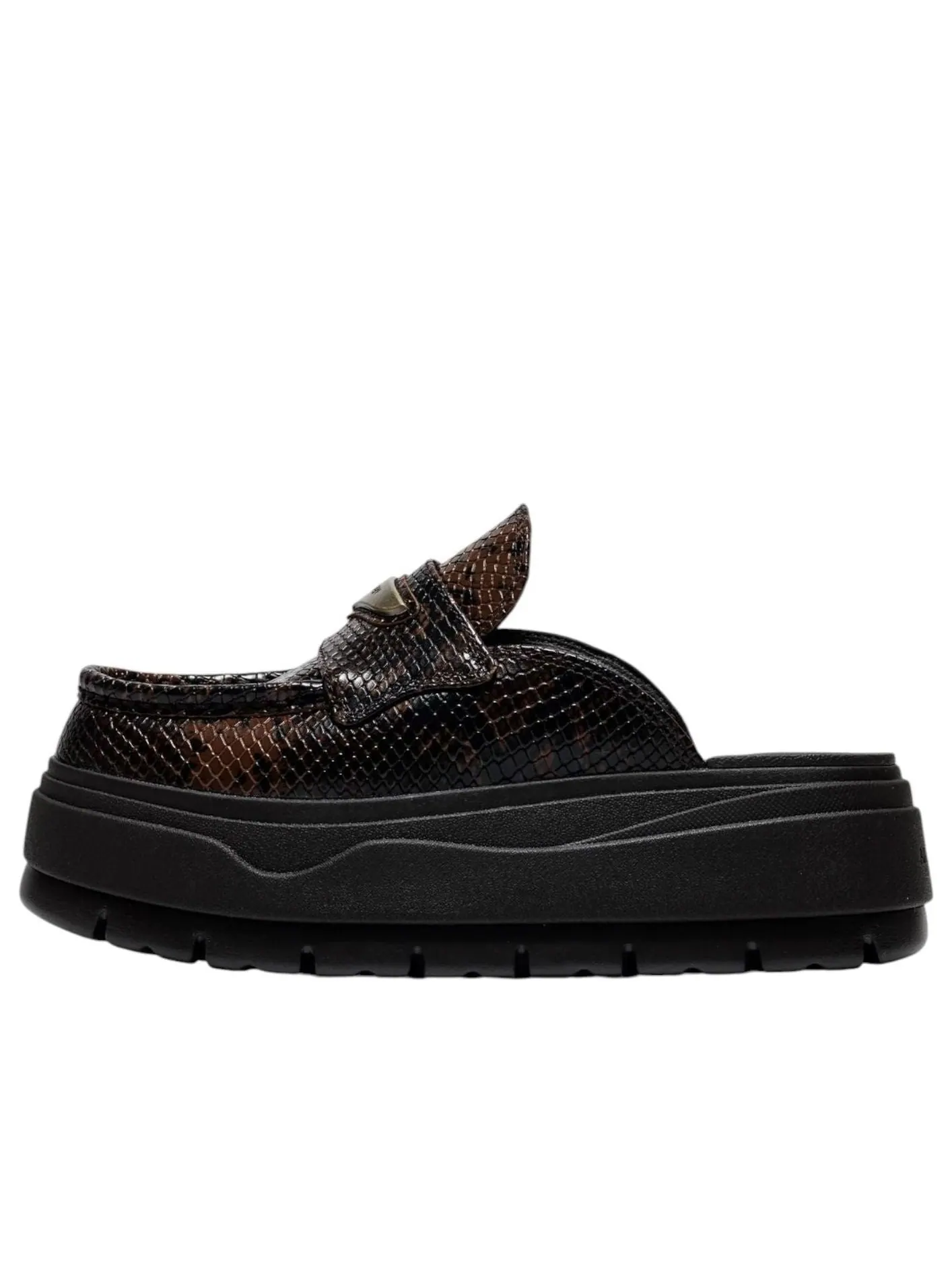 Мюли (WMNS) Air Jordan Mule 'Croc Velvet Brown' — изображение 1 из 5, коричневый