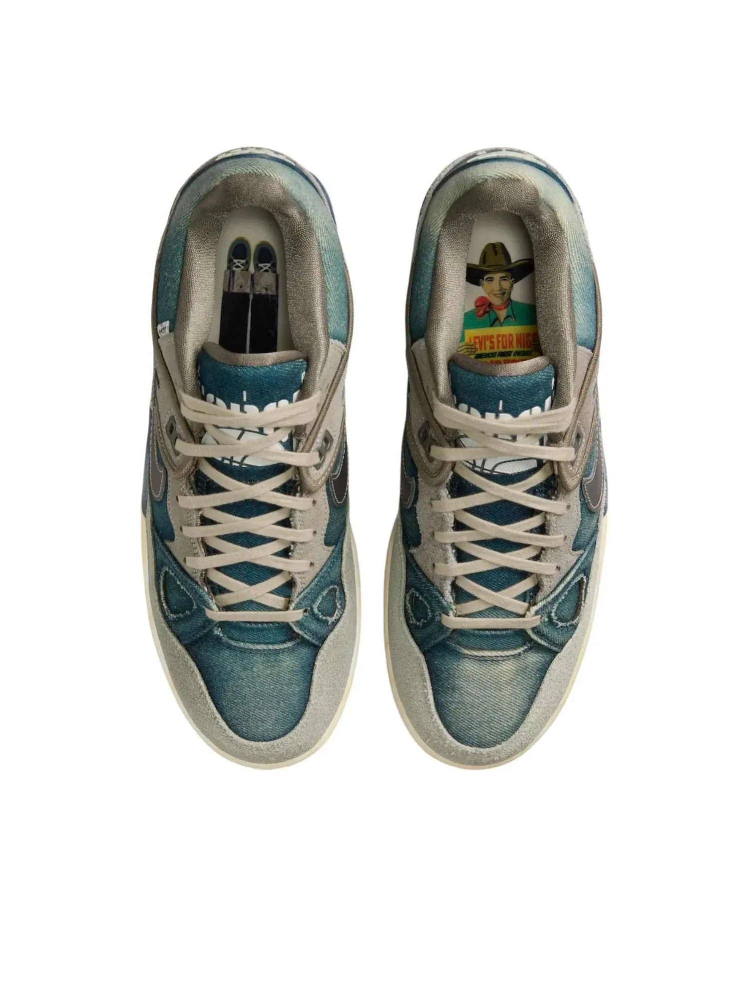Кроссовки Nike x NIGO x Levi’s Air Force 3 Low OGIN Version 'Olive Grey' — изображение 4 из 6, серый