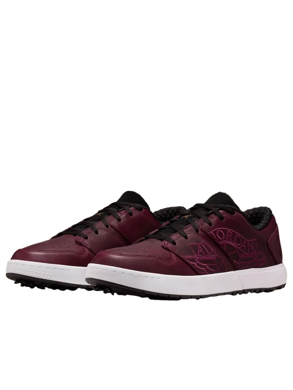 Air Jordan Nu Retro 1 Low Golf 'Bordeaux White Black' — изображение 2 из 5, белый/черный