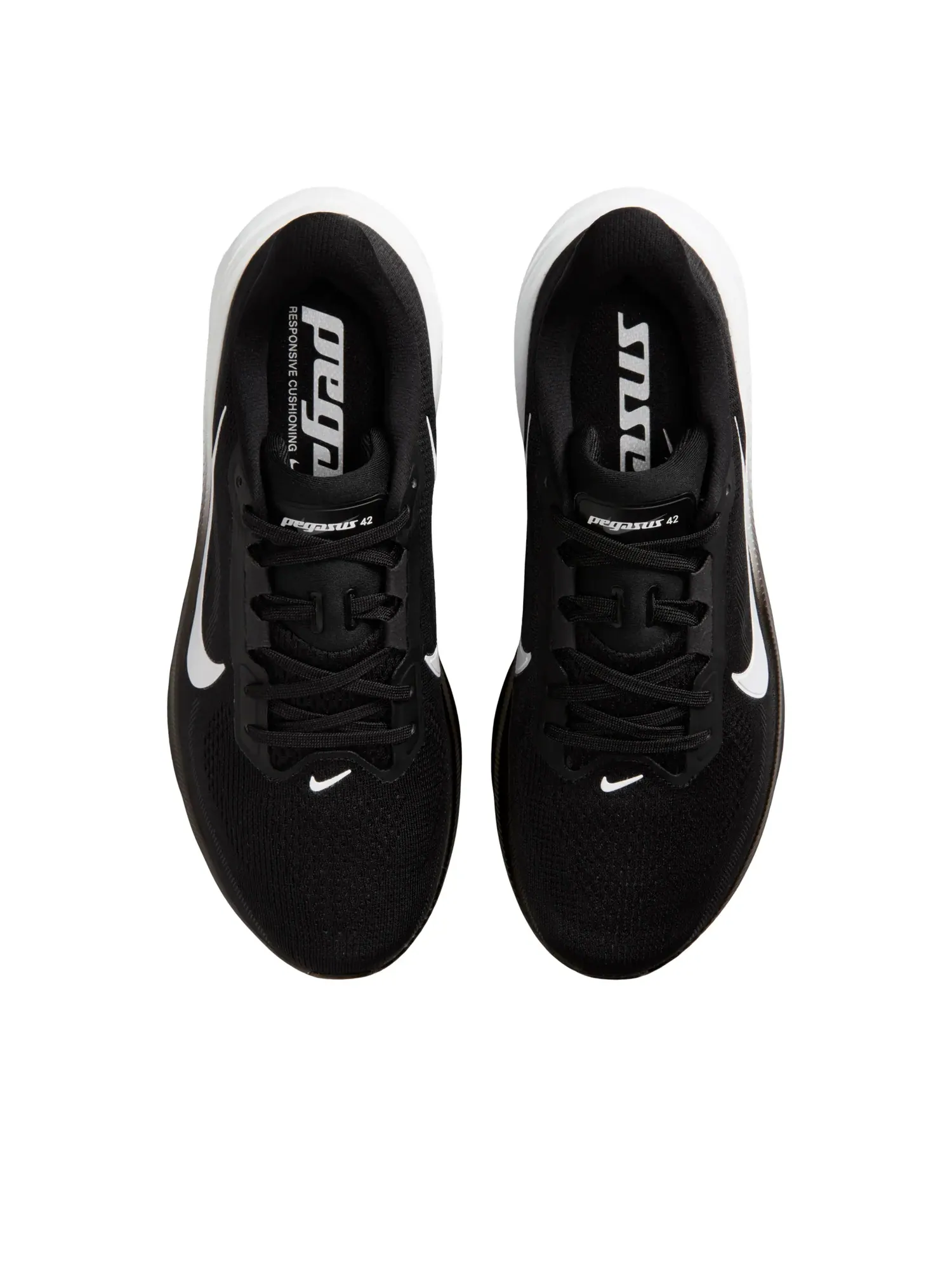 Кроссовки (WMNS) Nike Air Zoom Pegasus 42 'Black Iron Grey' — изображение 2 из 6, черный