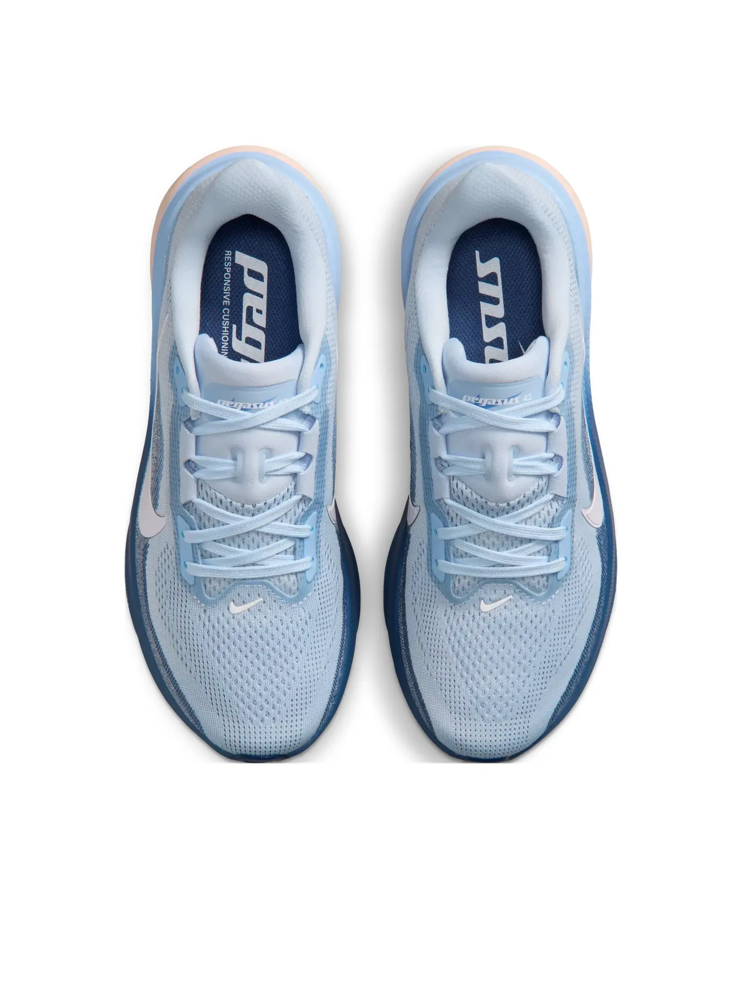 Женские кроссовки для бега с шнуровкой Nike Pegasus 42 — изображение 4 из 6, синий