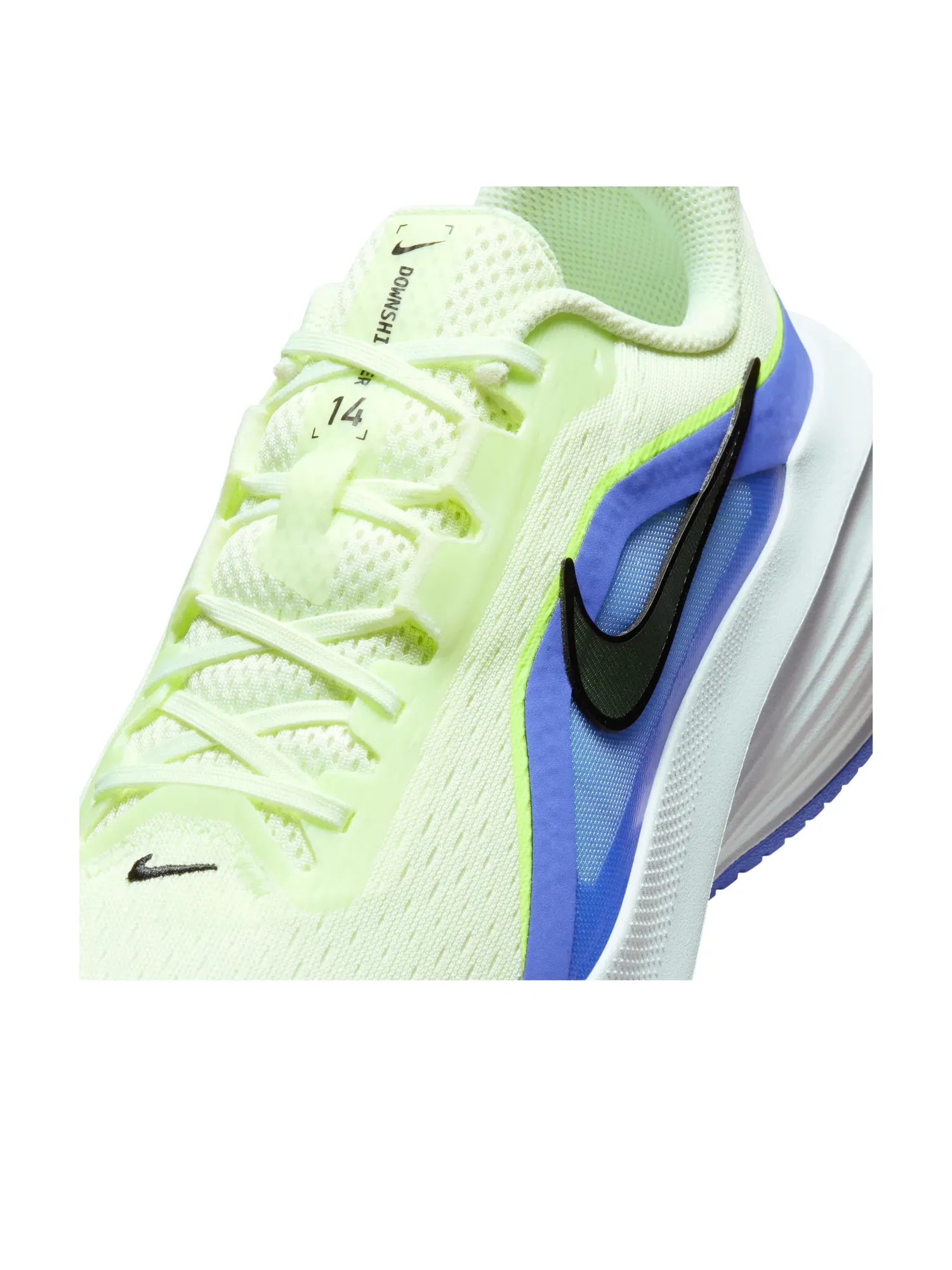 Кроссовки Nike Downshifter 14 'Volt Tint White Black' IB1895-700 — изображение 6 из 7, зеленый